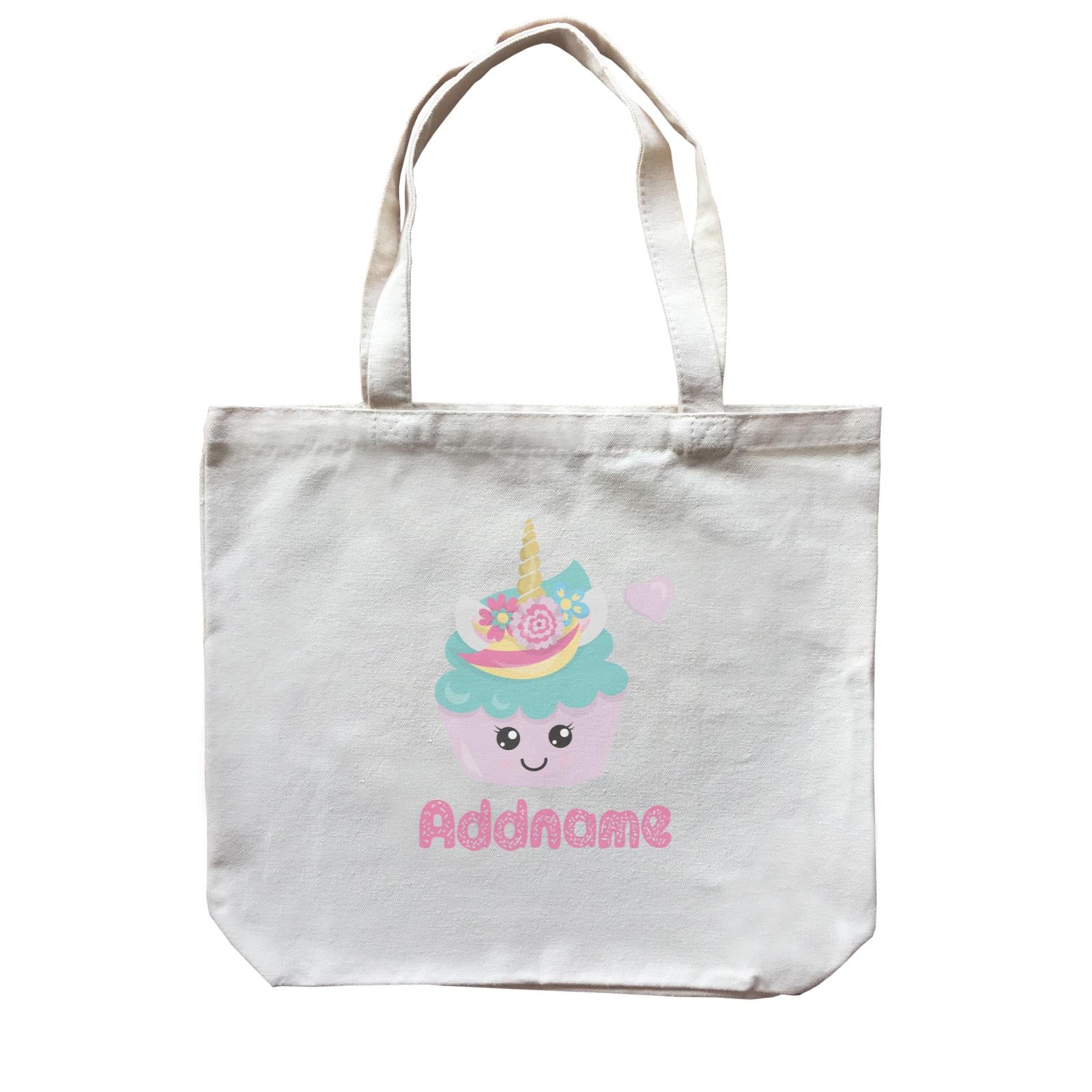 Magical Sweets Purple Cupcake Addname Canvas Bag