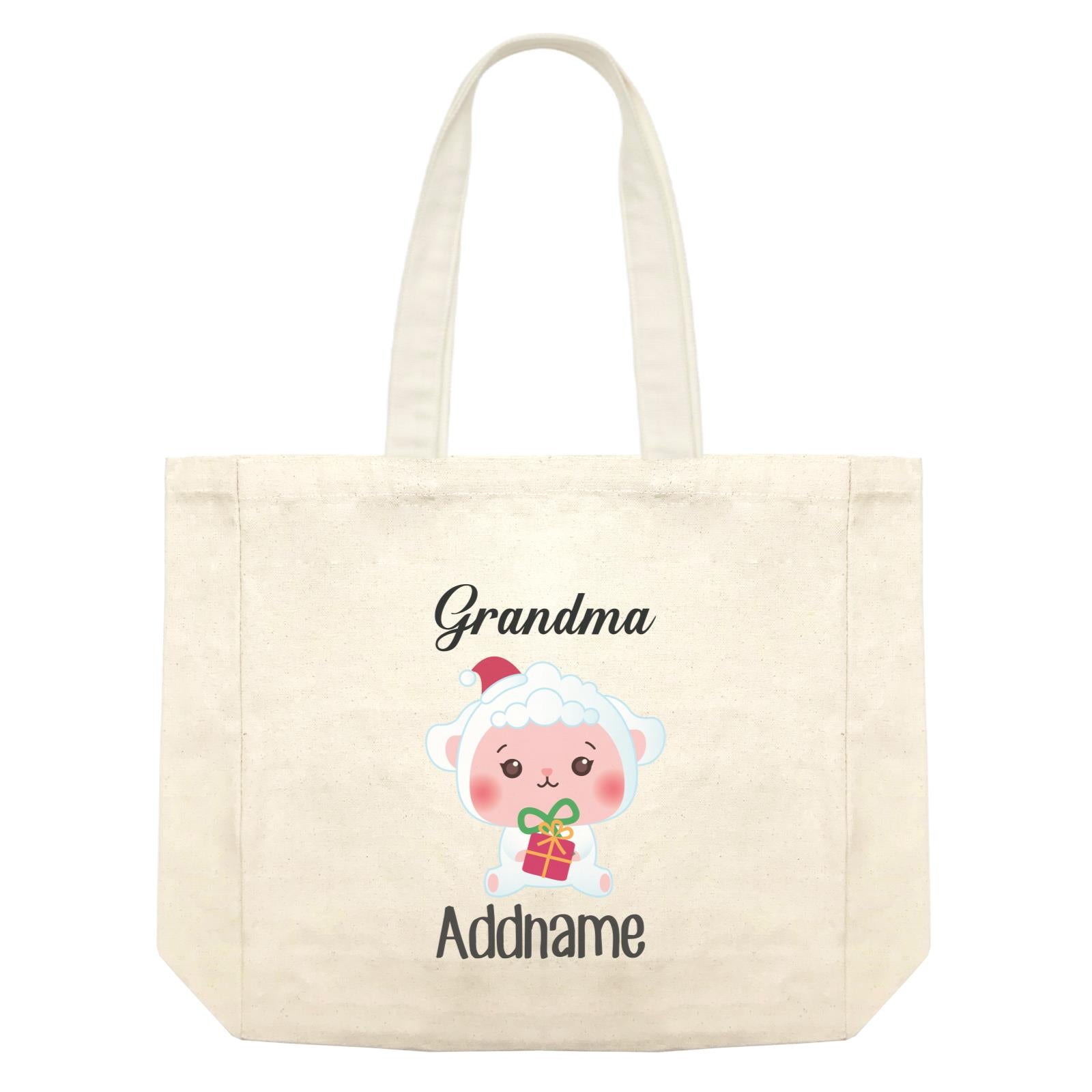 Christmas Cute Animal Series Grandma Sheep Shopping Bag