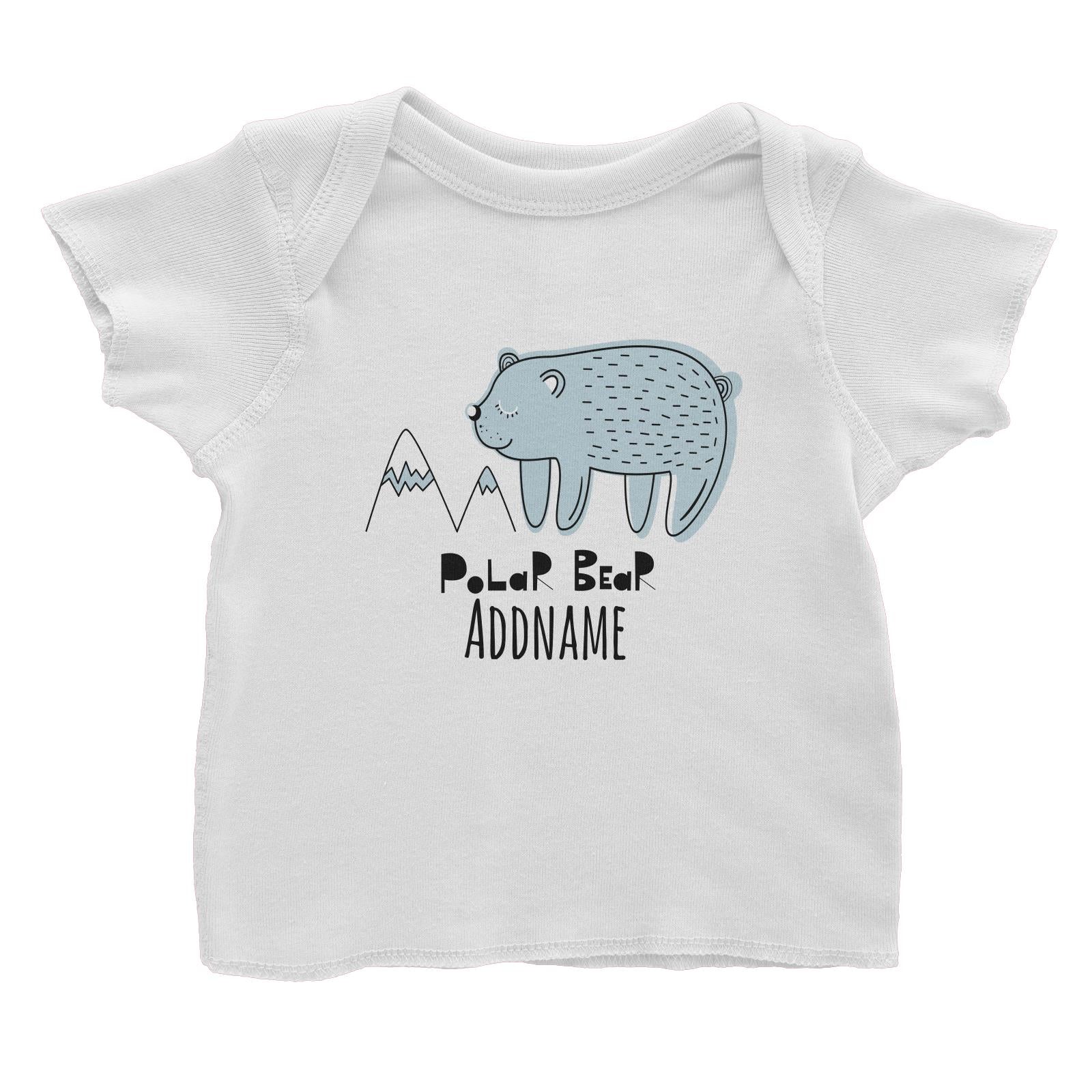 Drawn Adorable Animals Polar Bear Addname Baby T-Shirt