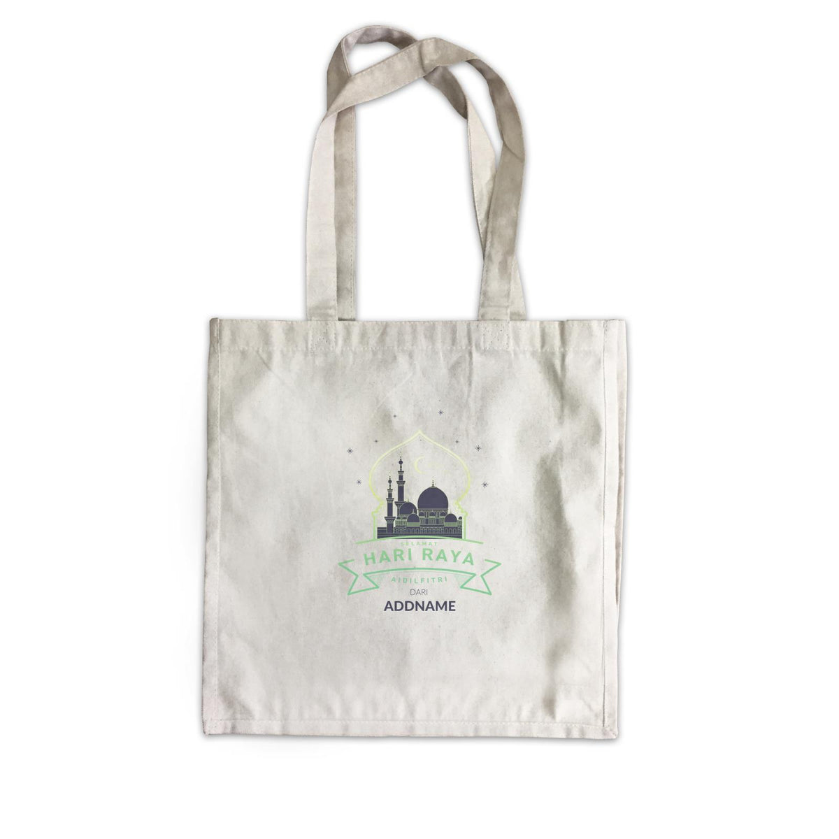 Hari Raya Aidilfitri Dari Canvas Bag  Personalizable Designs Gradient Mosque