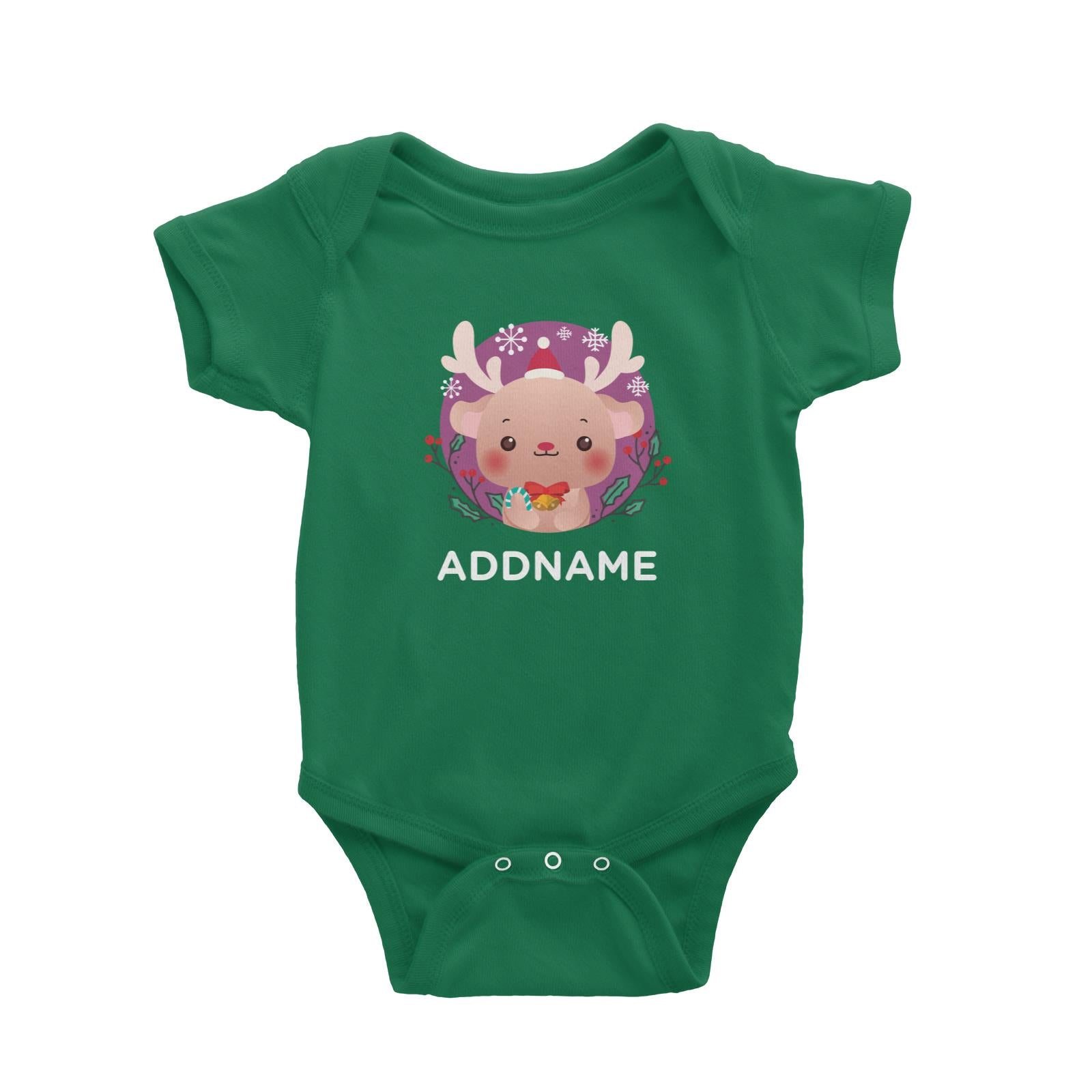 Christmas Cute Animal Series Cute Reindeer Baby Romper