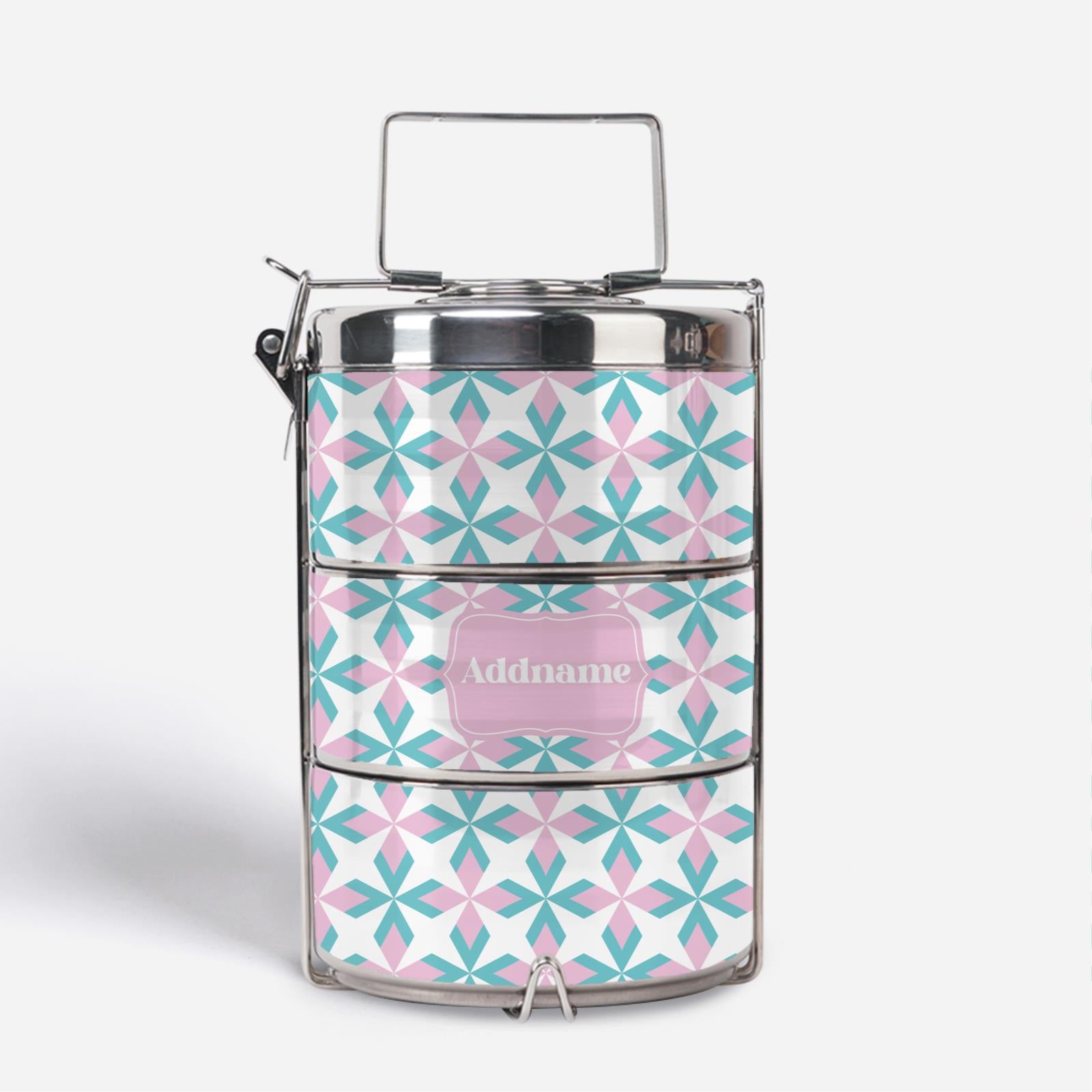Ixora Series Tiffin Carrier - Light Pink