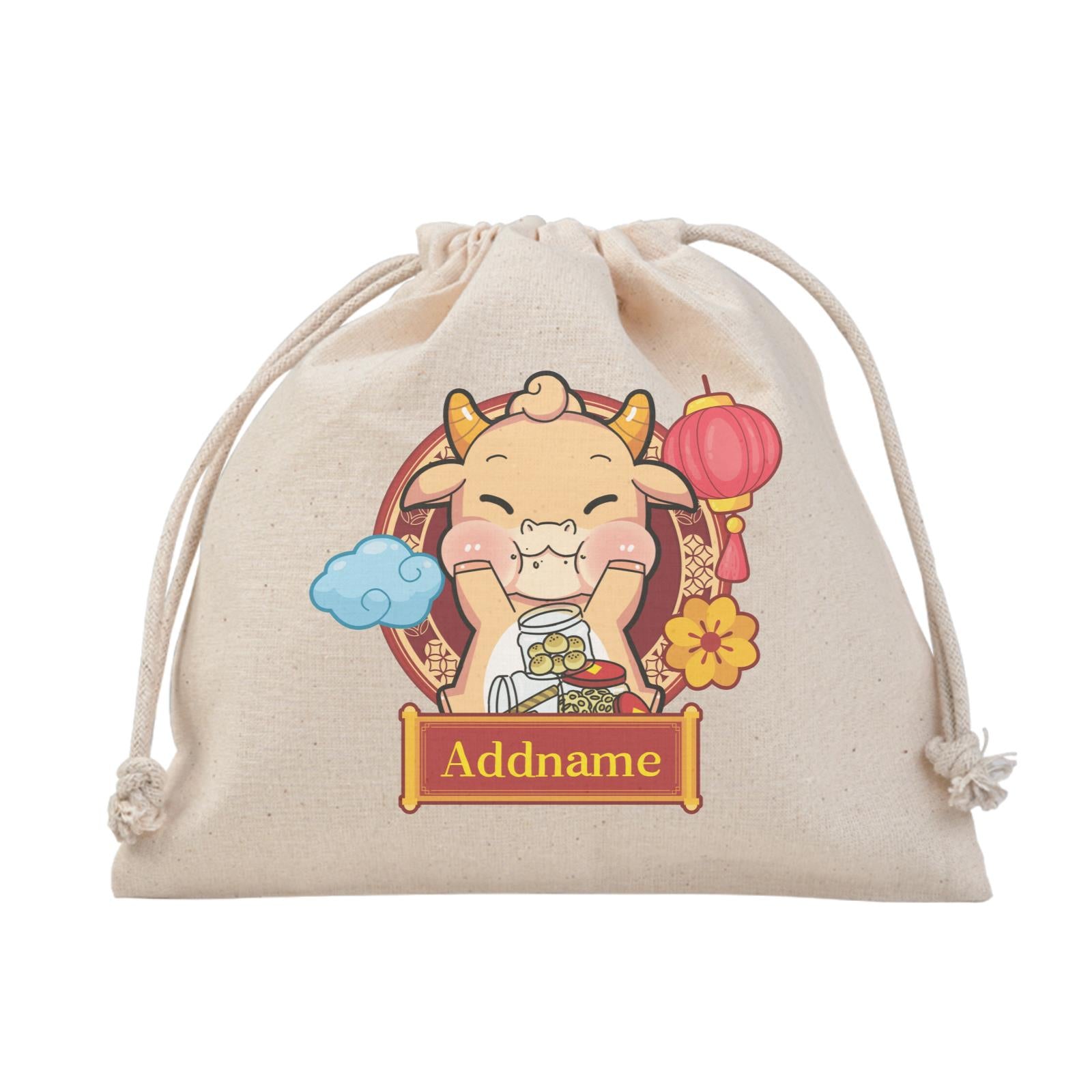 [CNY 2021] Golden Cow with New Year Treats Satchel