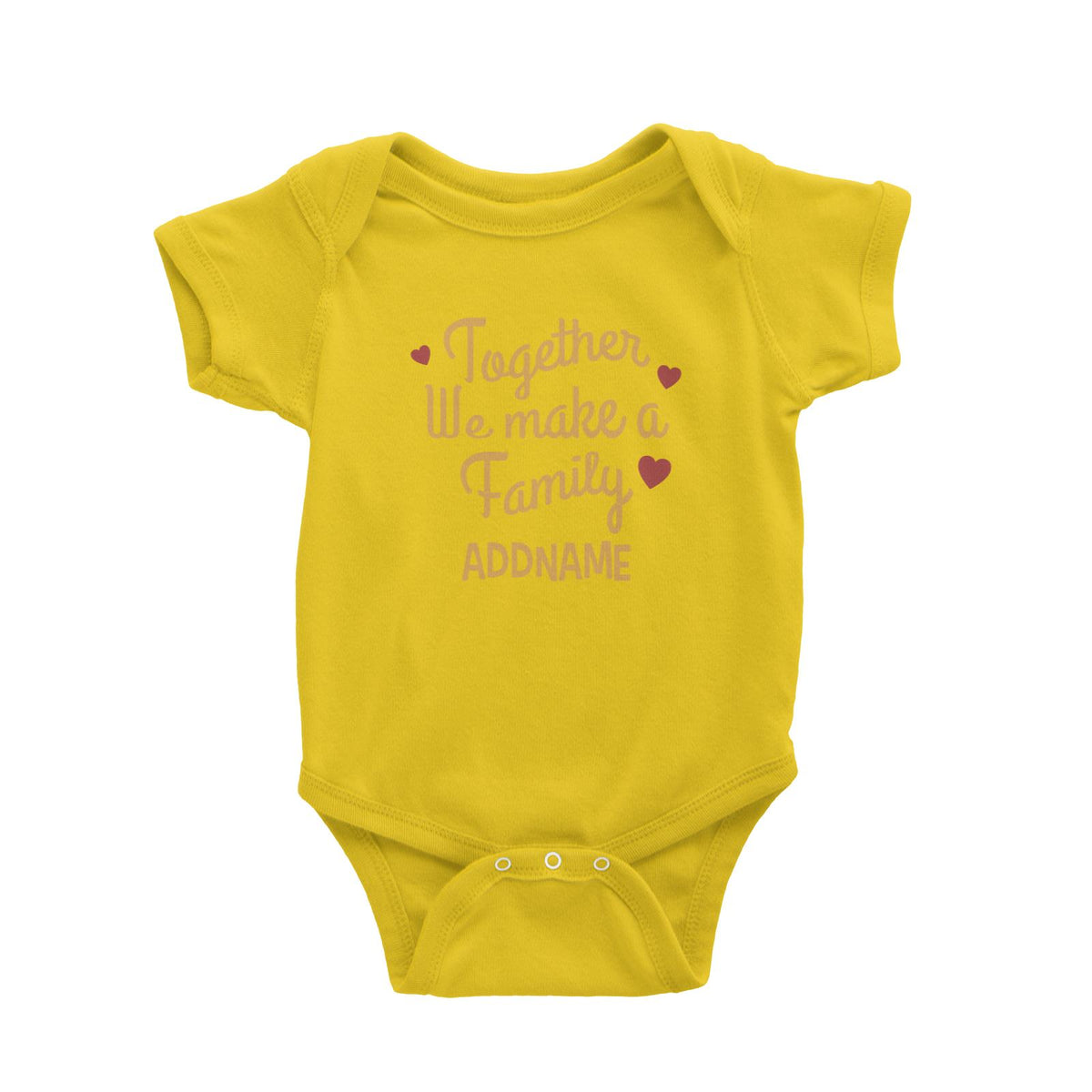 Christmas Series Together We Make A Family Baby Romper