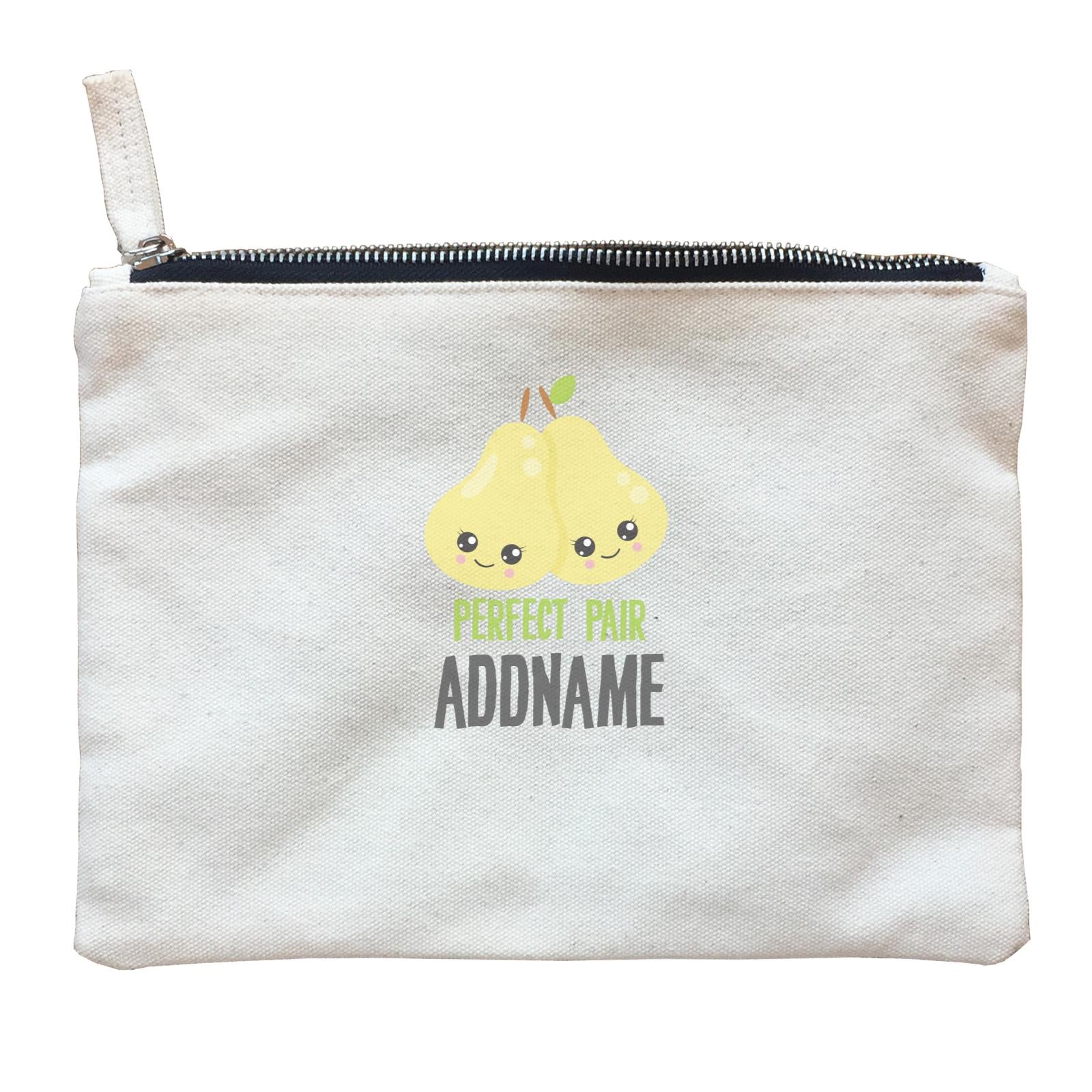 Love Food Puns Perfect Pair Addname Zipper Pouch