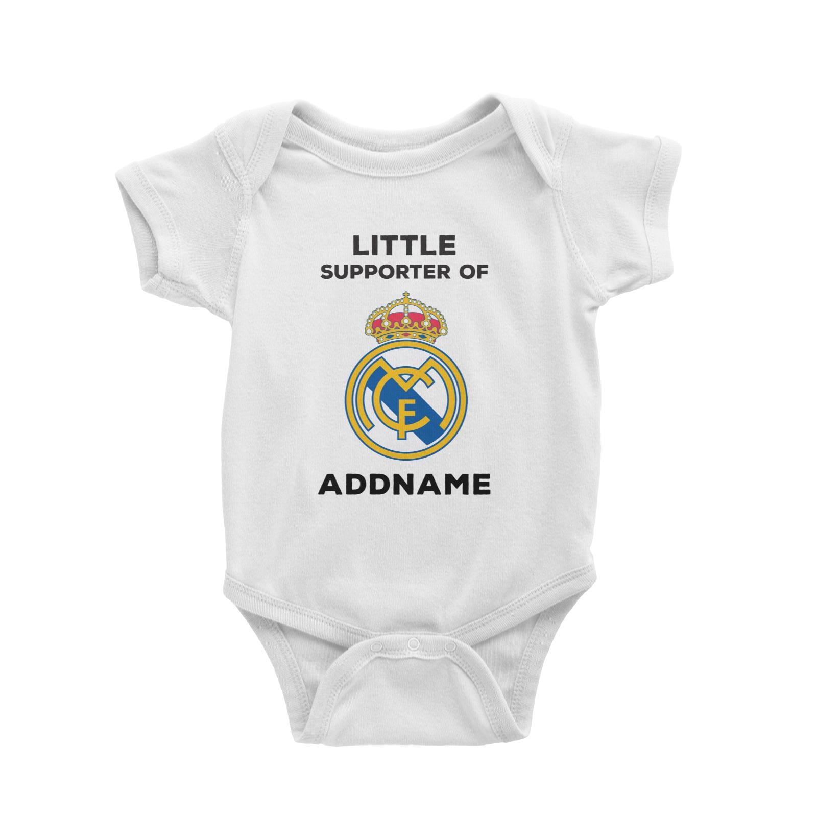 Real Madrid FC Little Supporter Personalizable with Name Baby Romper
