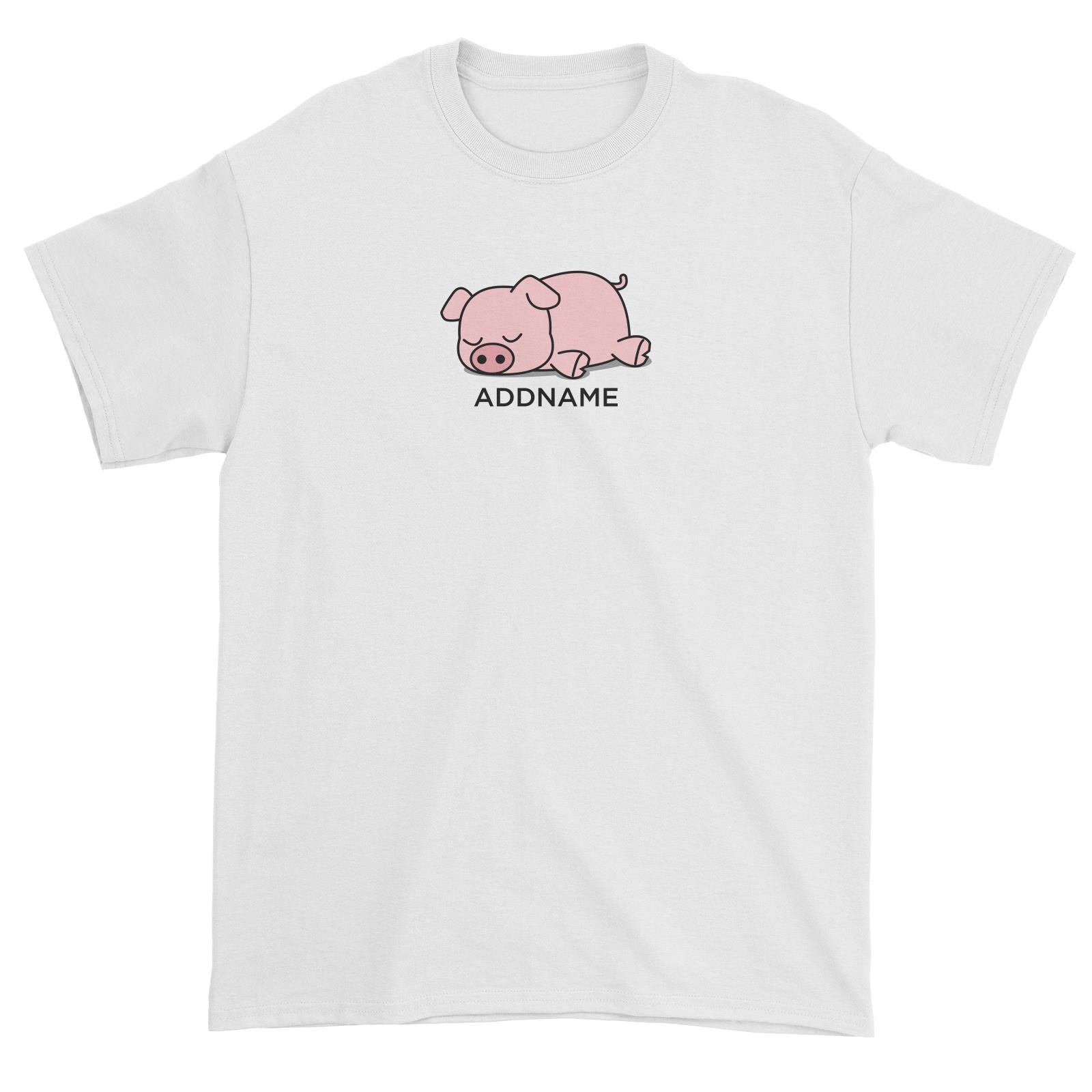 Lazy Pig Addname Unisex T-Shirt