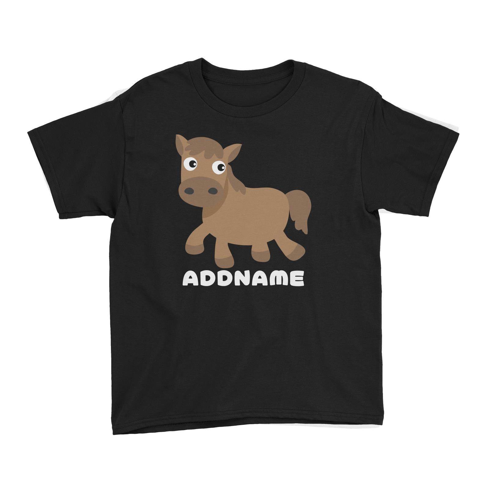 Farm Horse Addname Kid's T-Shirt