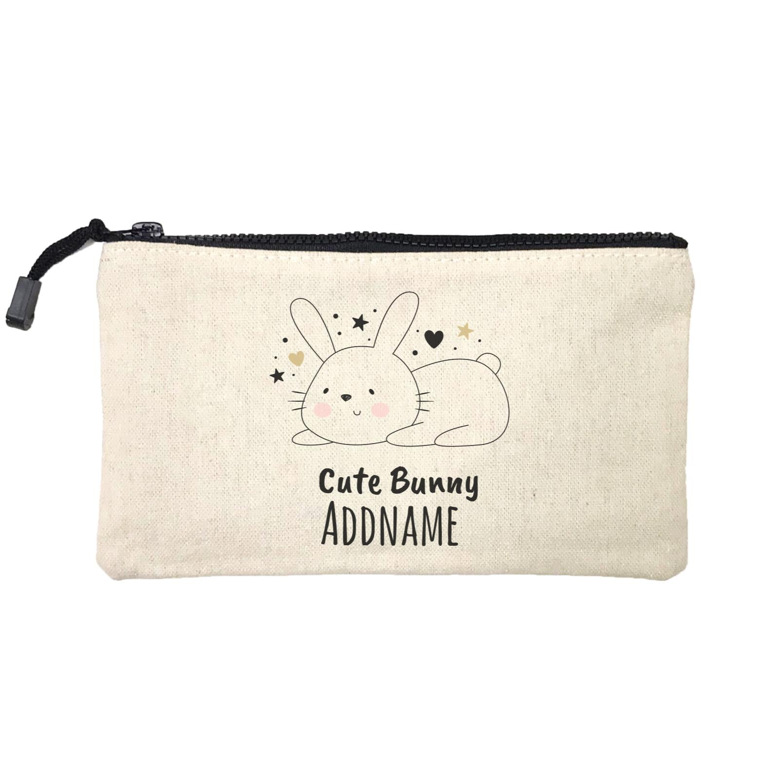 Drawn Adorable Animals Cute Bunny Addname Mini Accessories Stationery Pouch