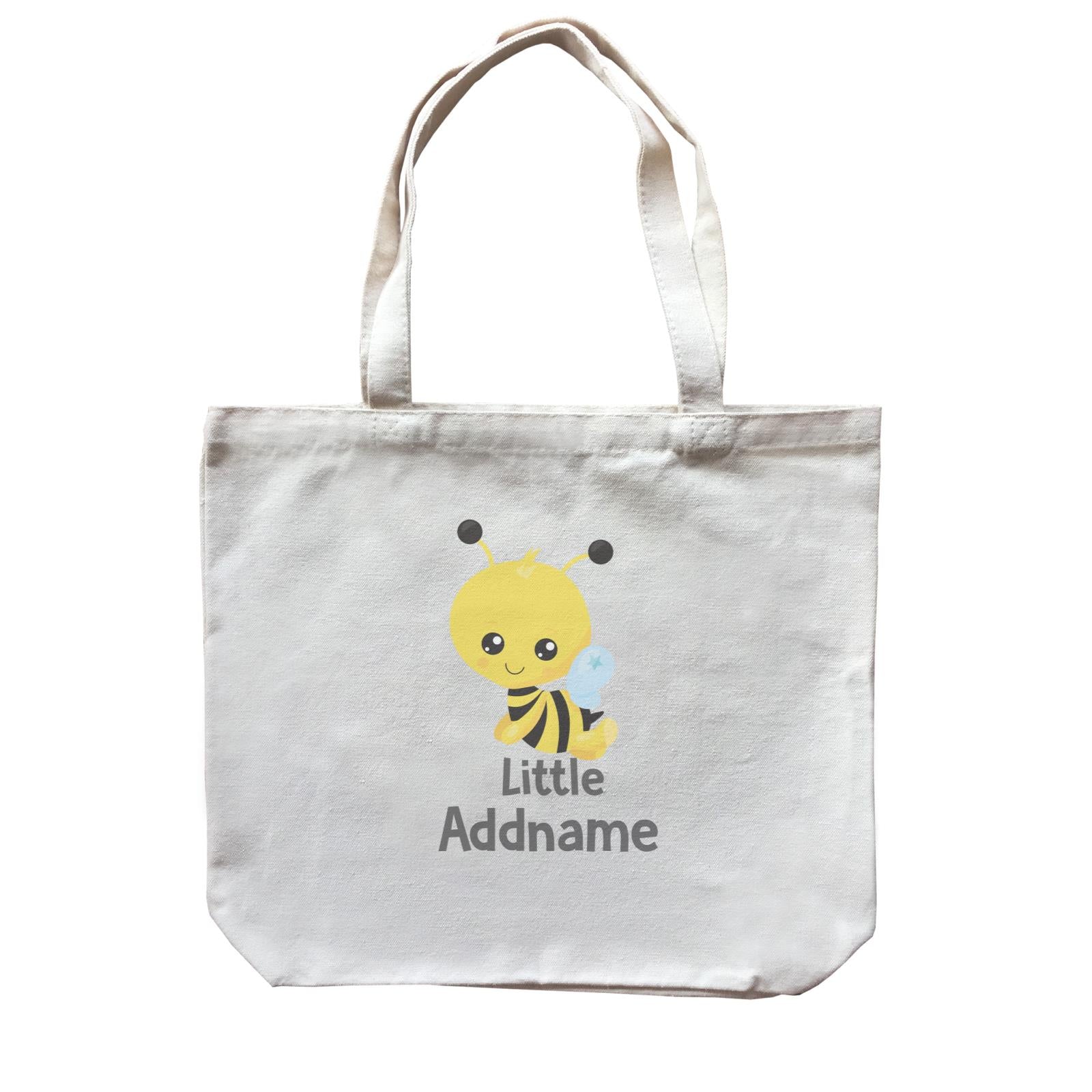 Spring Animals Bee Boy Little Addname Canvas Bag