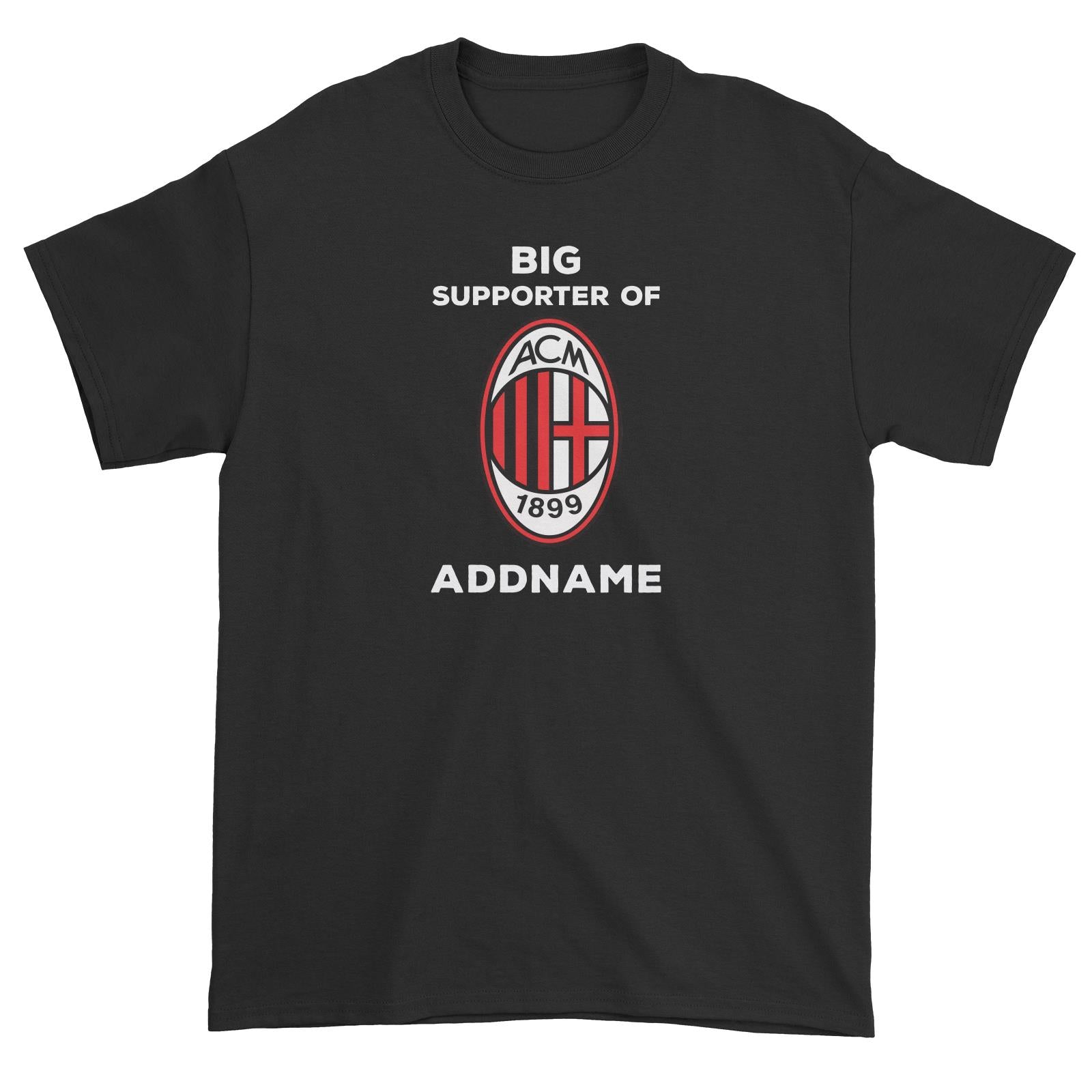 AC Milan Big  Supporter Personalizable with Name Unisex T-Shirt