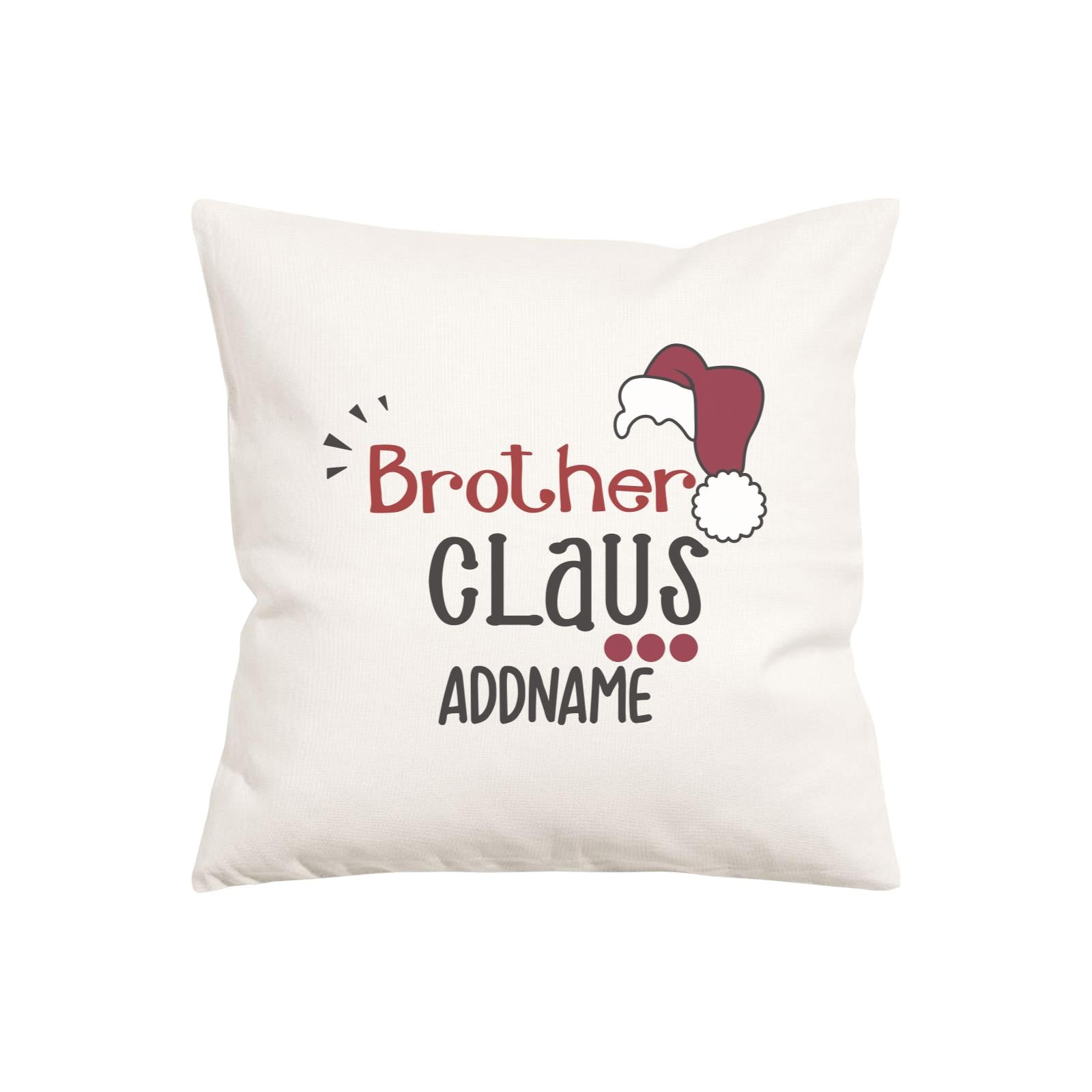 Xmas Brother Claus with Santa Hat Pillow Pillow Cushion