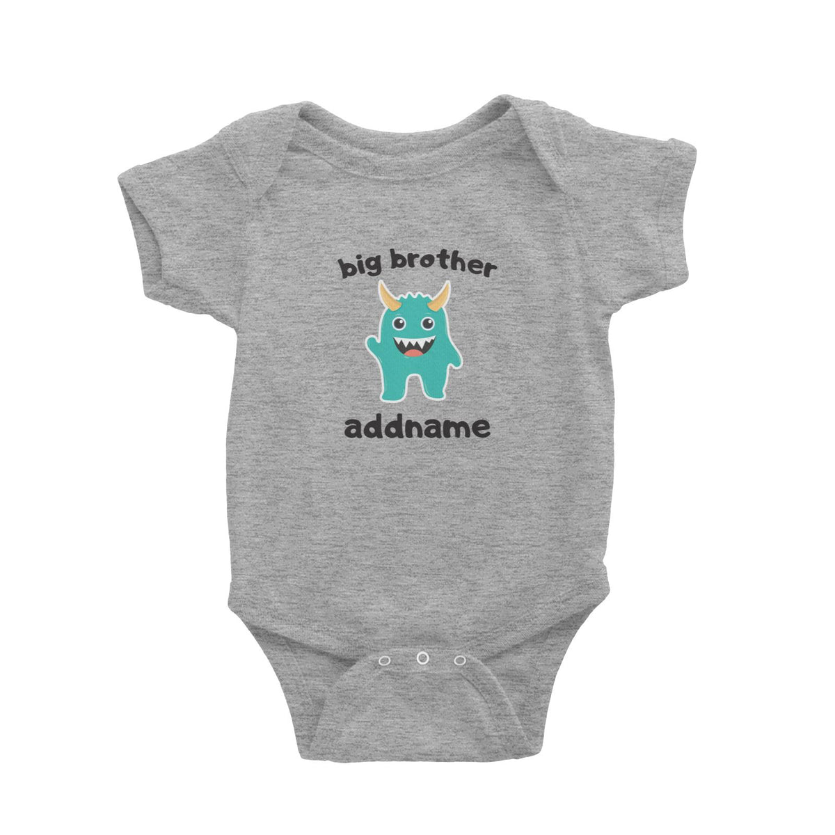 Cute Monster Big Brother Baby Romper