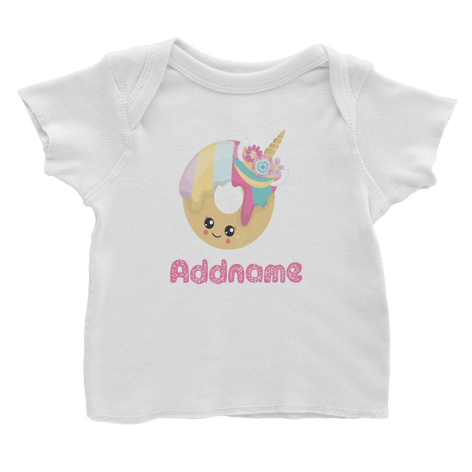 Magical Sweets Unicorn Donut Addname Baby T-Shirt