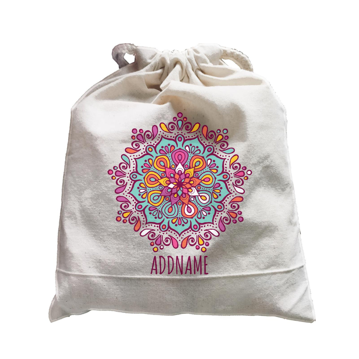 Colourful Mandala 1 Addname Satchel