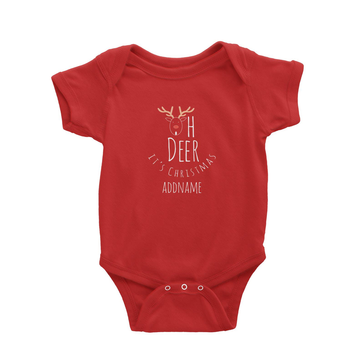 Christmas Series Oh Deer It's Christmas Baby Romper
