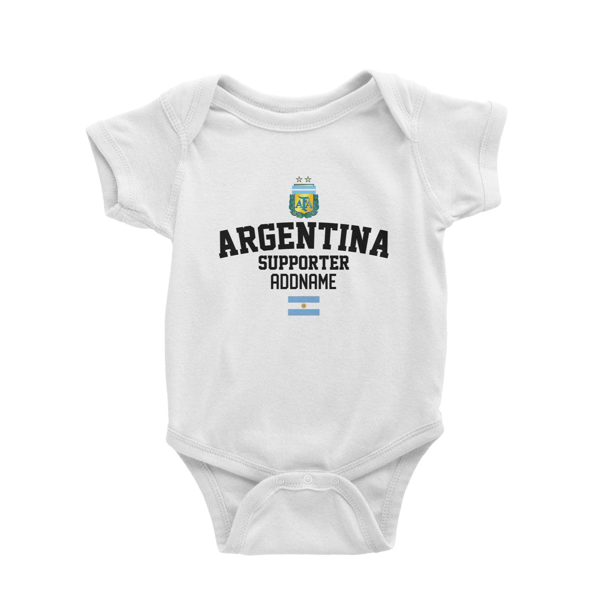 Agentina Supporter World Cup Addname Baby Romper
