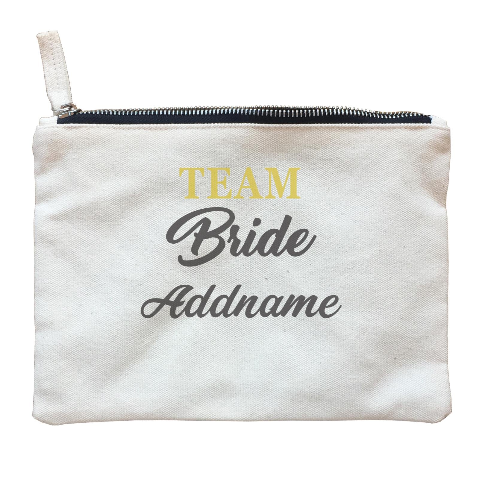 Bridesmaid Team Team Bride Addname Zipper Pouch