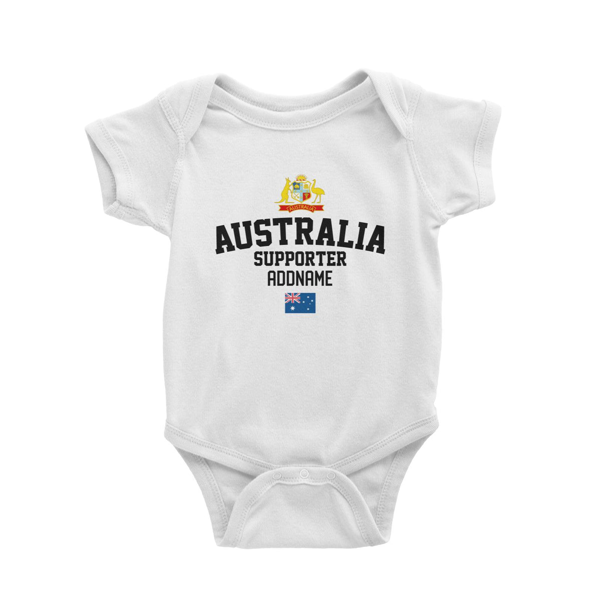 Australia Supporter World Cup Addname Baby Romper