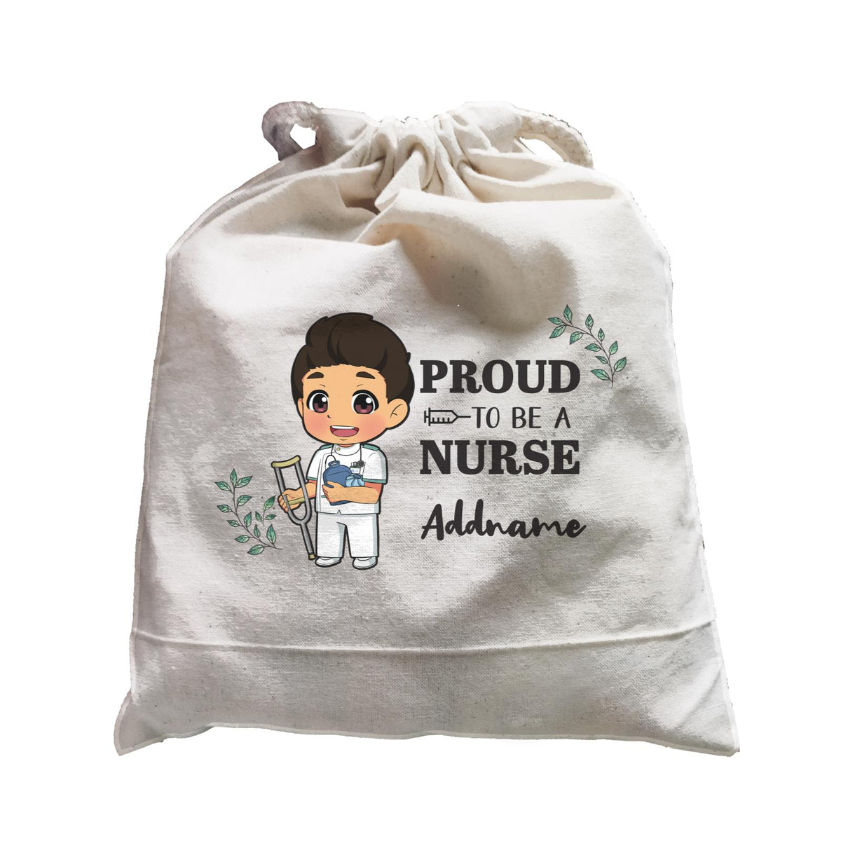 Proud To Be A Nurse Chibi Male Malay Satchel