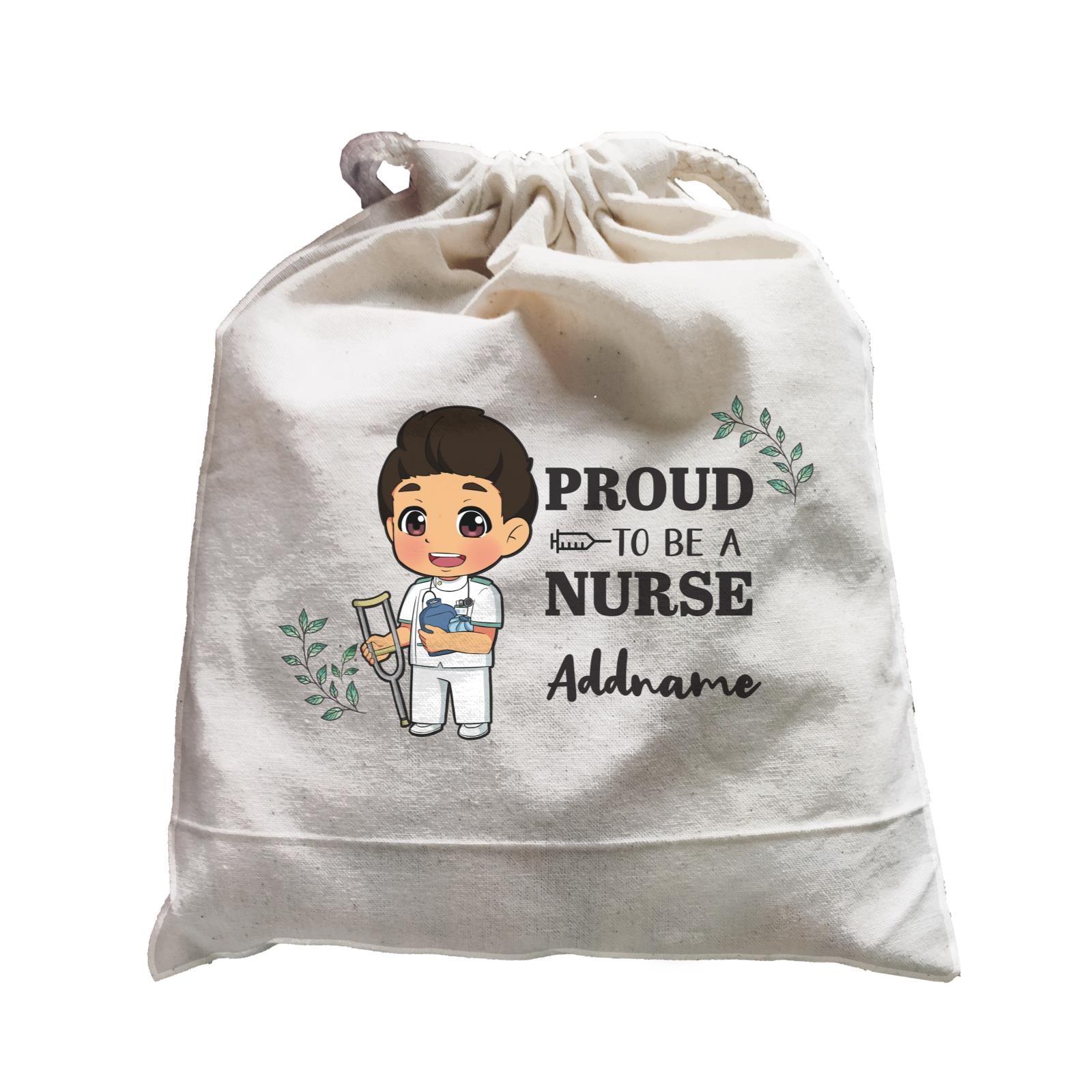 Proud To Be A Nurse Chibi Male Malay Satchel