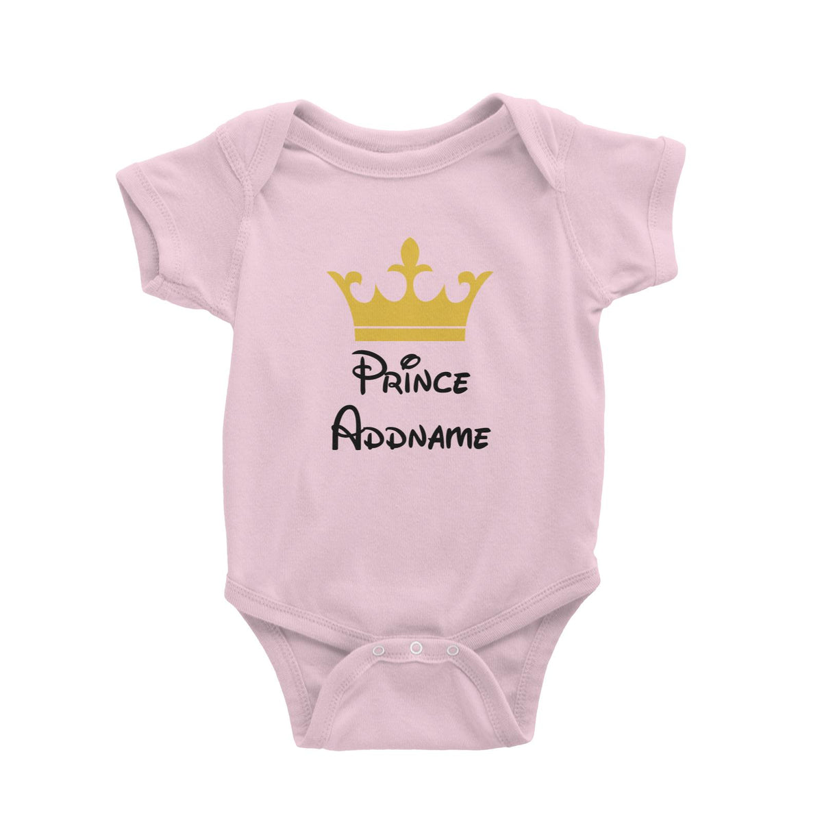 Royal Prince with Crown Addname Baby Romper