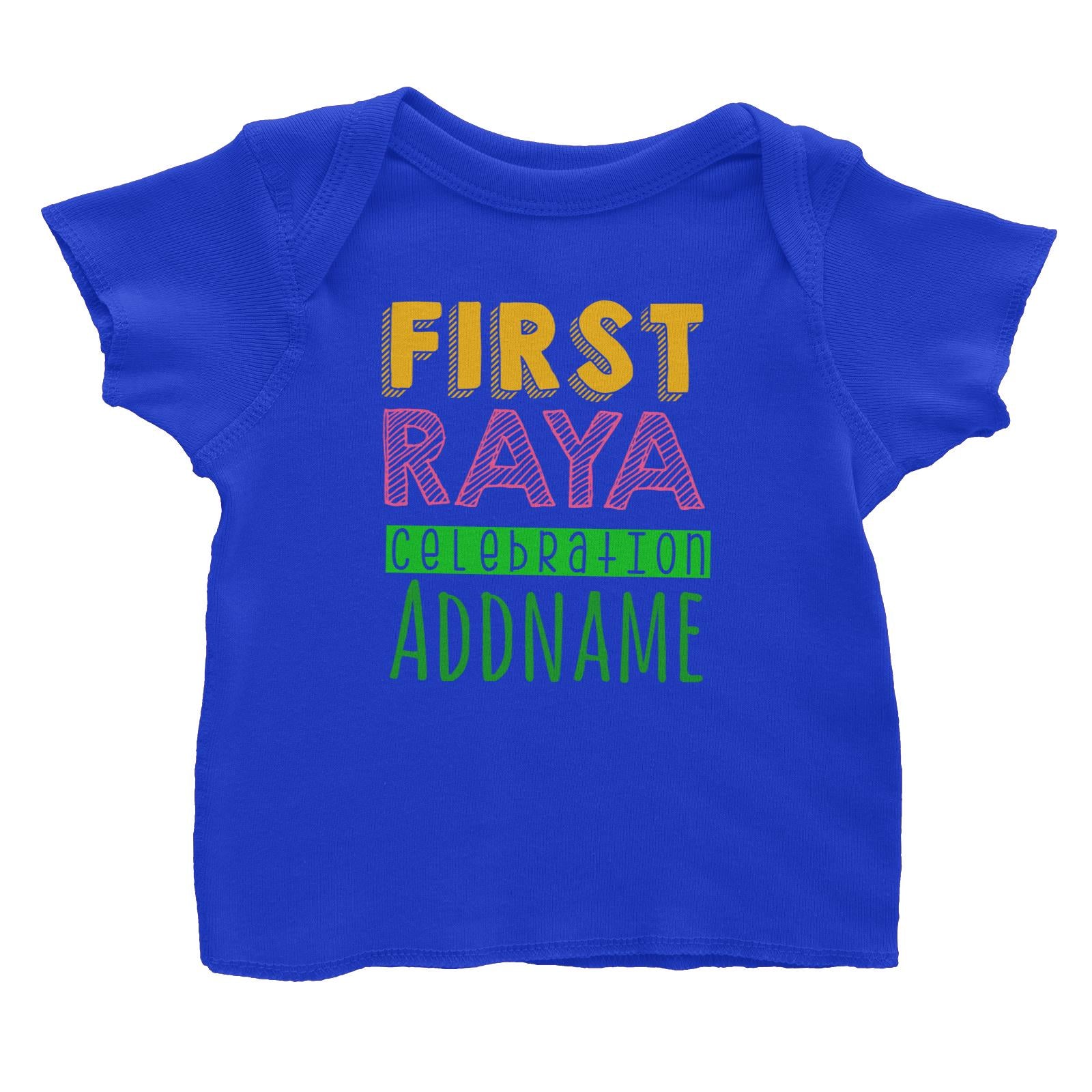 First Raya Celebration Baby T-Shirt  Personalizable Designs