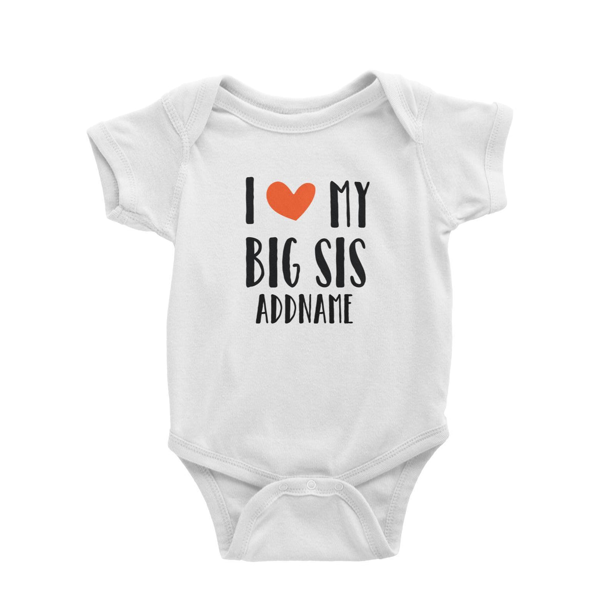 Doggy Love I Love My Big Sis Addname Baby Romper