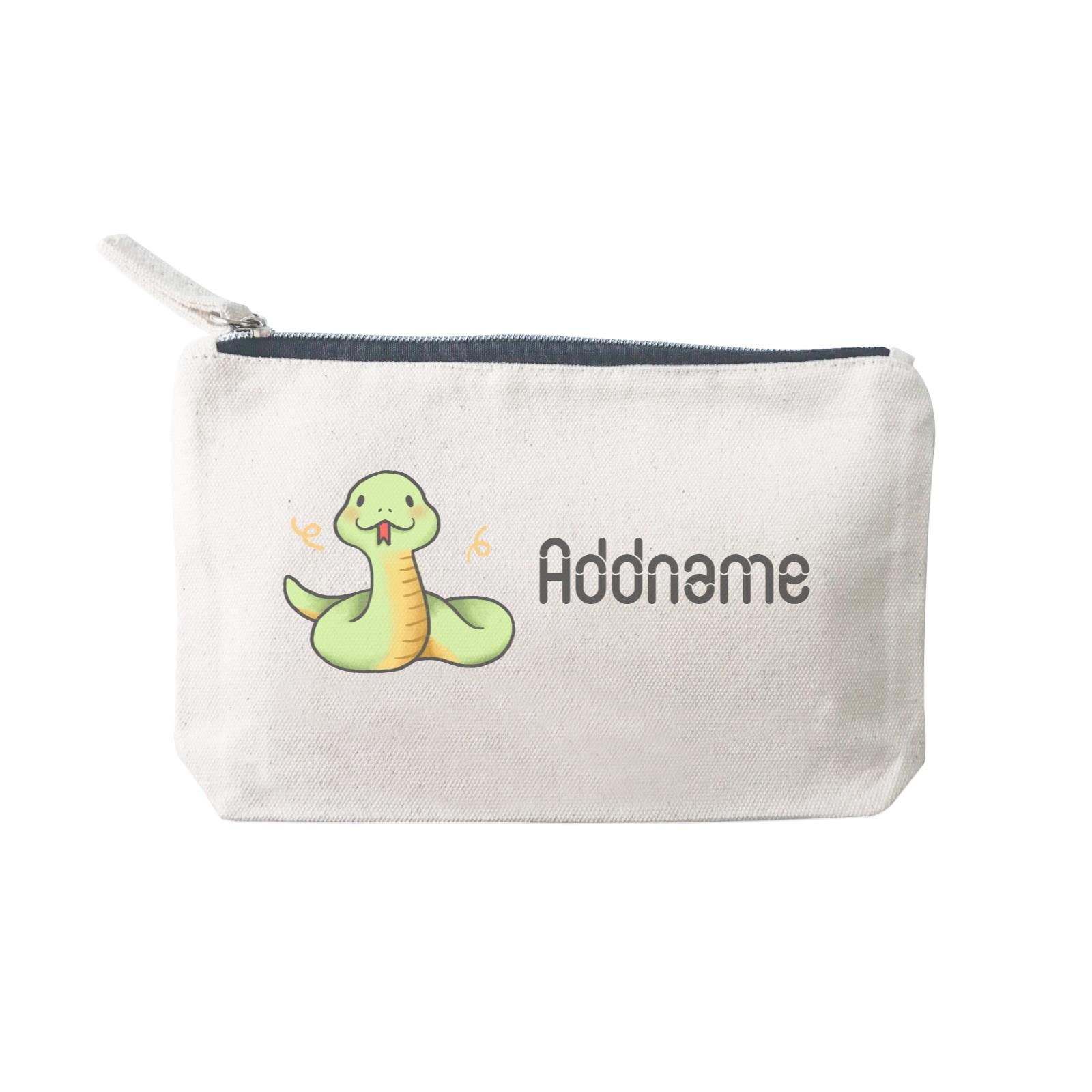 Cute Hand Drawn Style Snake Addname SP Stationery Pouch 2