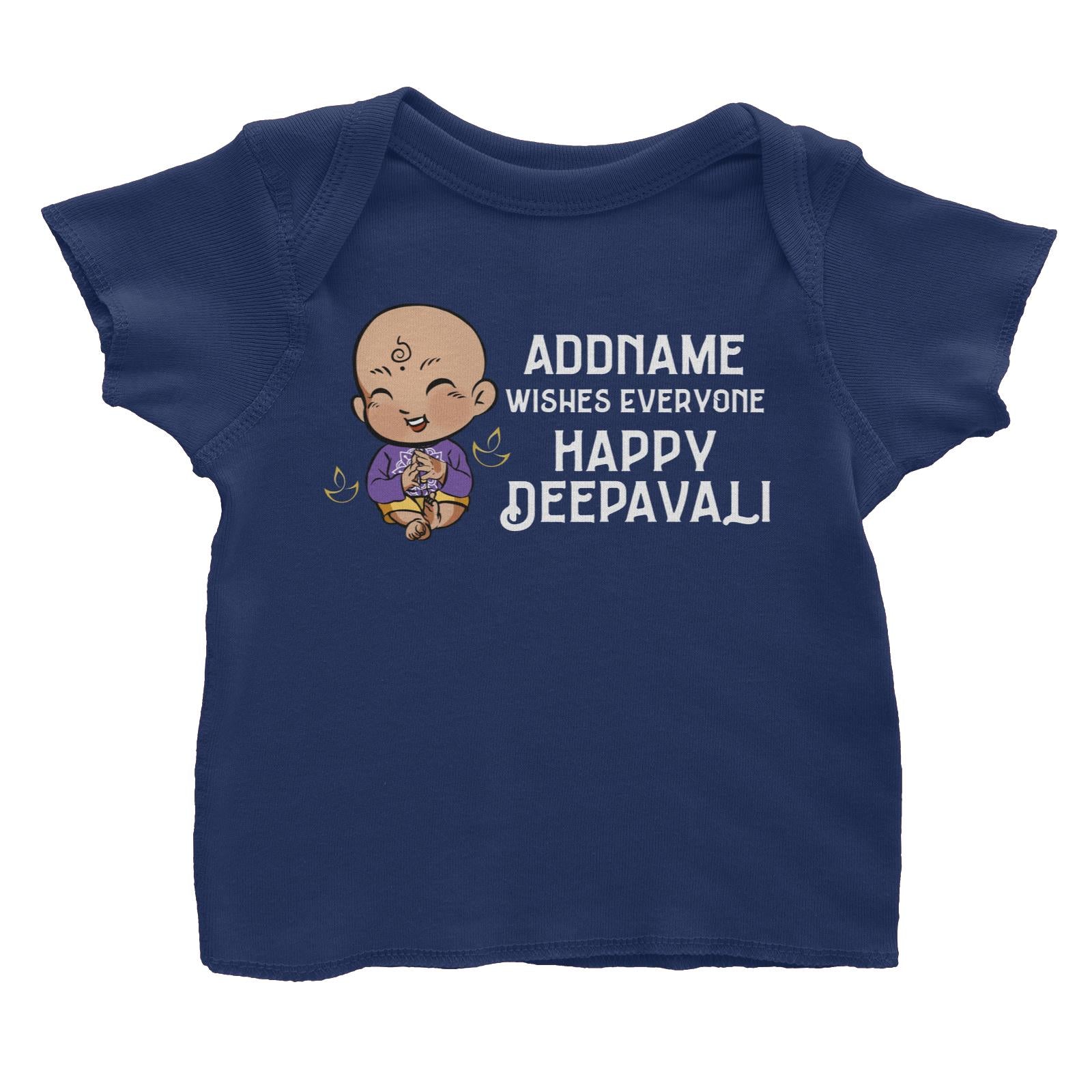 Deepavali Chibi Baby Boy Addname Wishes Everyone Deepavali Baby T-Shirt