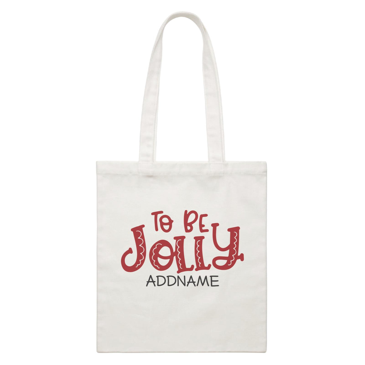 Xmas To Be Jolly Canvas Bag