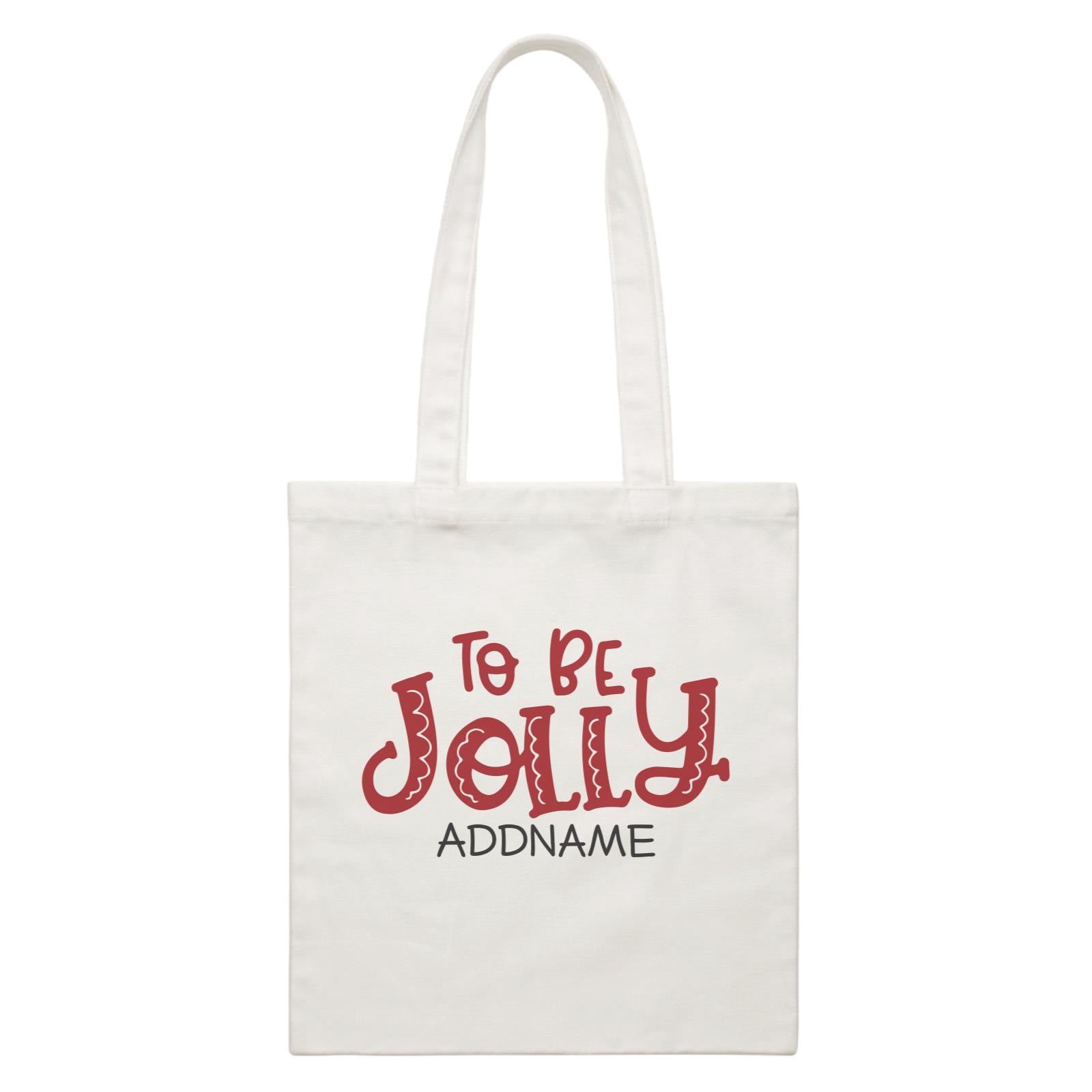 Xmas To Be Jolly Canvas Bag
