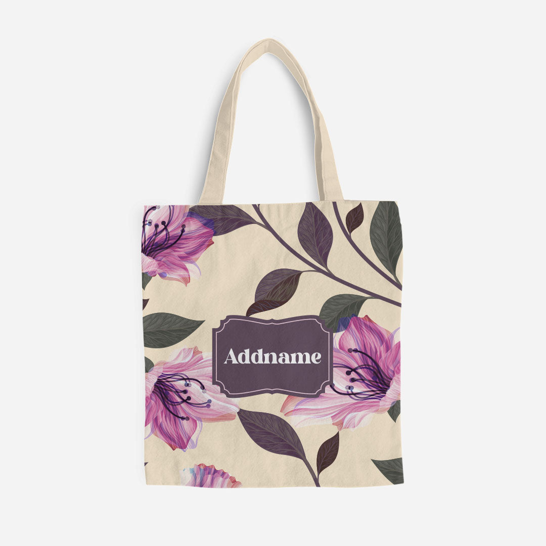 Classic Kesuma Full Print Canvas Bag - Mystic Purple