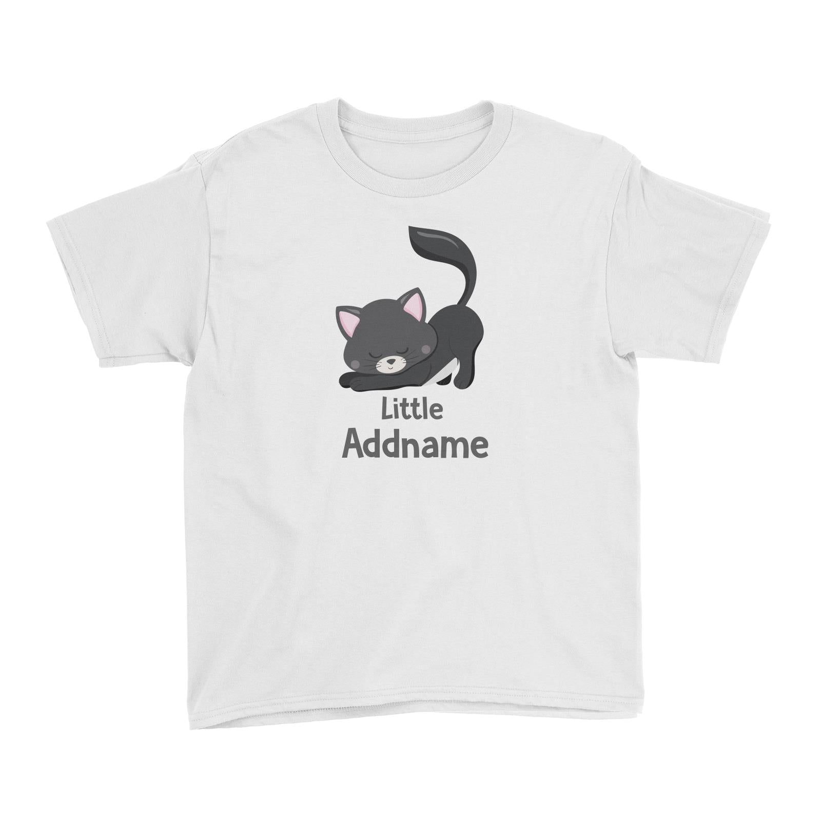 Adorable Cats Black Cat Little Addname Kid's T-Shirt
