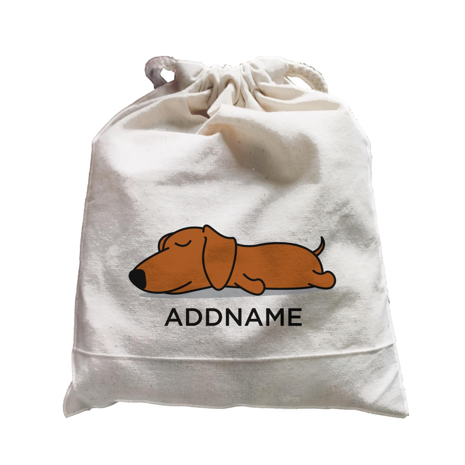 Lazy Daschund Dog Addname Satchel