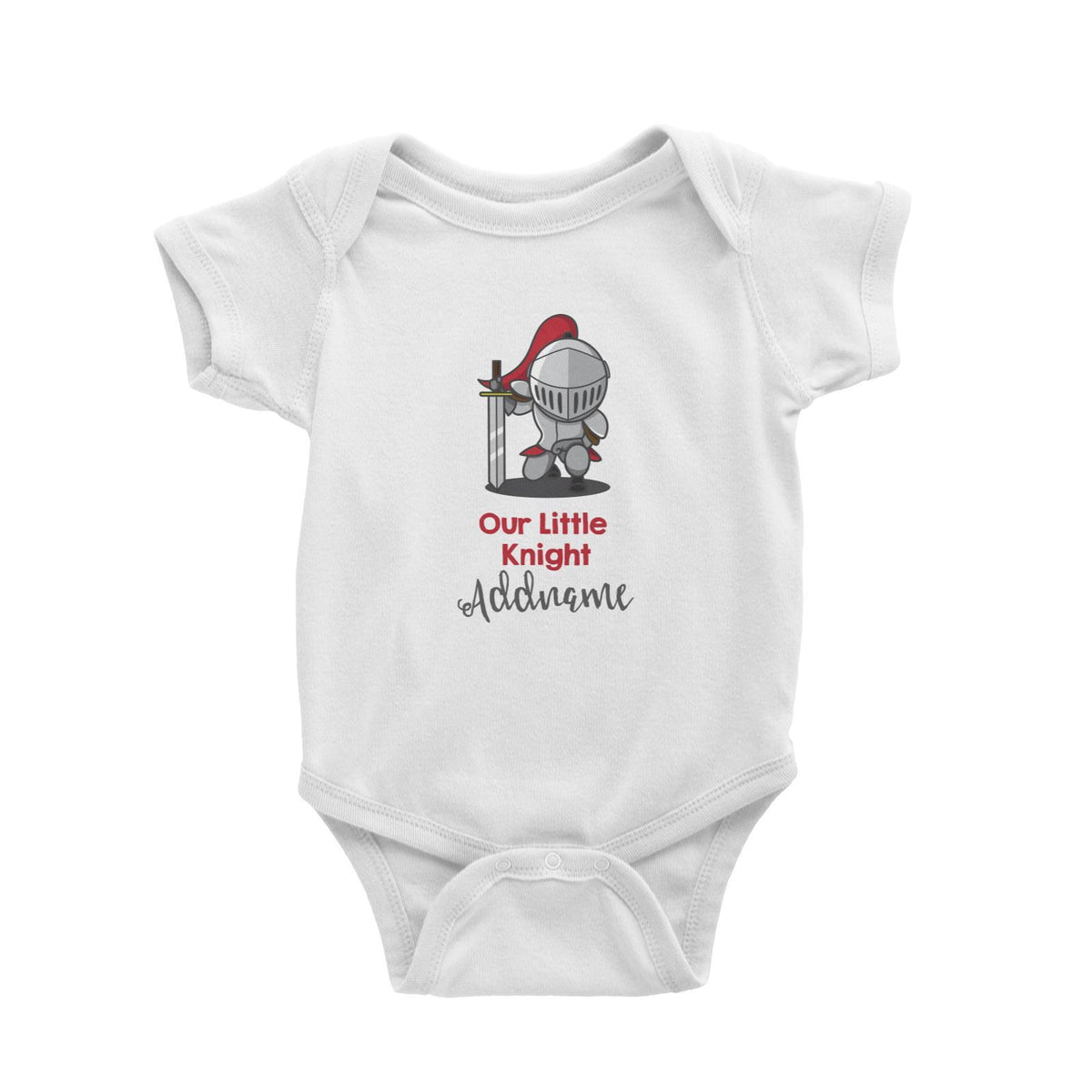 Our Little Knight in Armour Addname Baby Romper