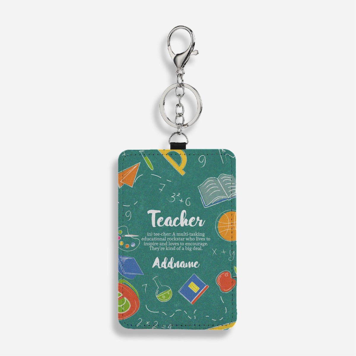 Teacher Quotes 2 Teacher Noun Cardholder Keychain