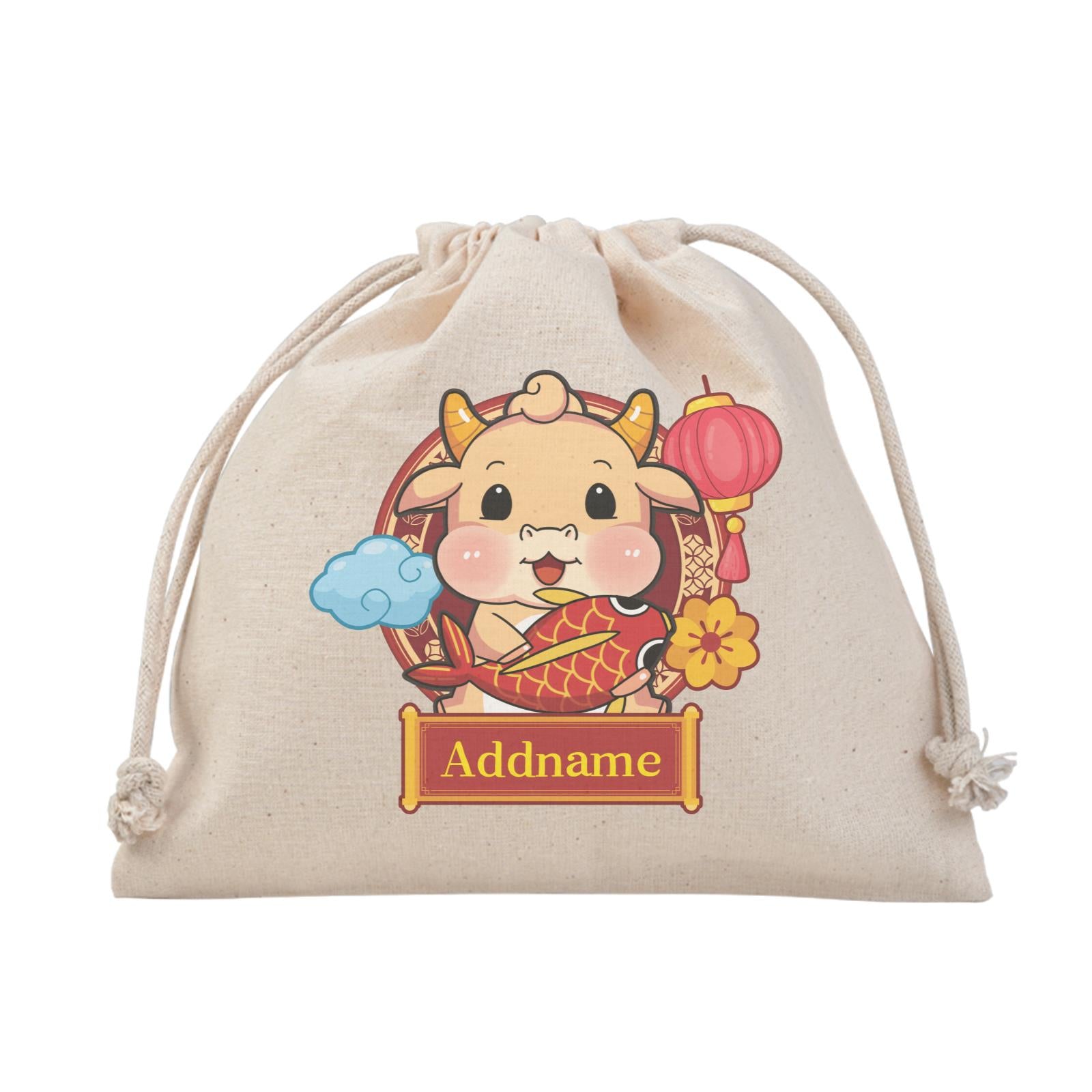 [CNY 2021] Golden Cow with Koi Fish Satchel