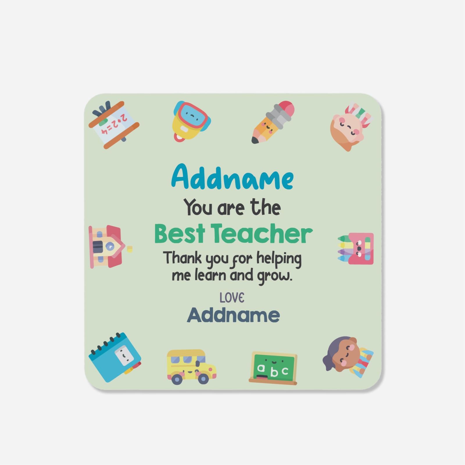 Best Teacher Quote - Coaster
