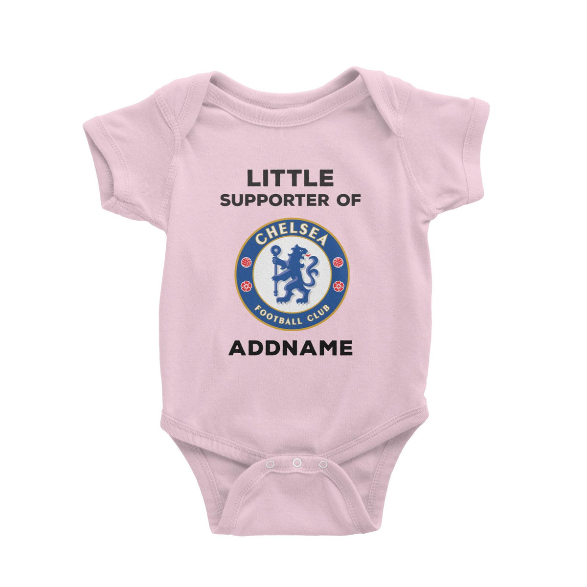 Chelsea FC Little Supporter Personalizable with Name Baby Romper