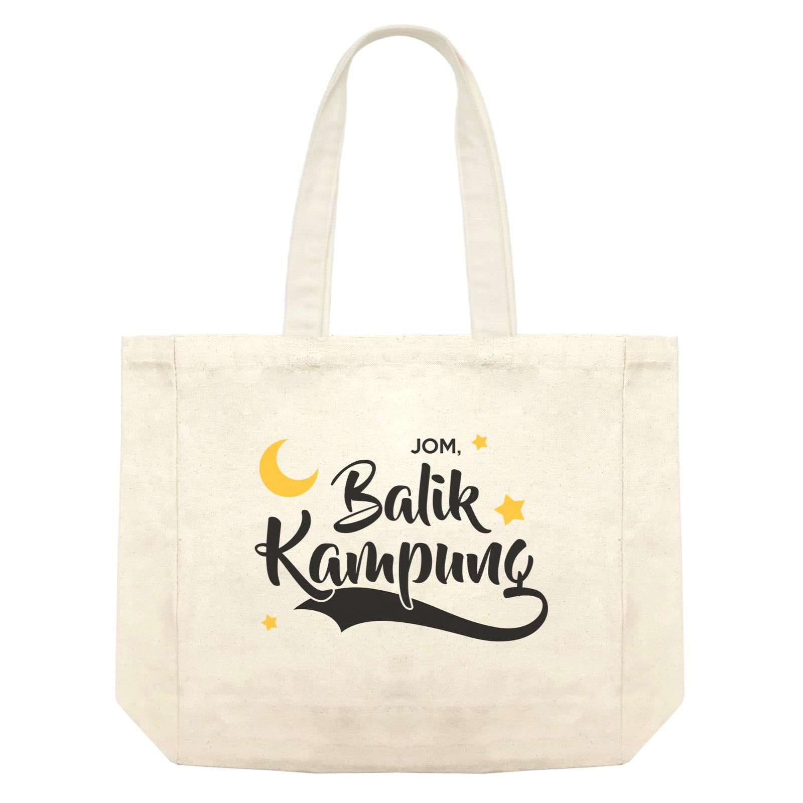 Raya Typography Jom Balik Kampung Addname Accessories Shopping Bag