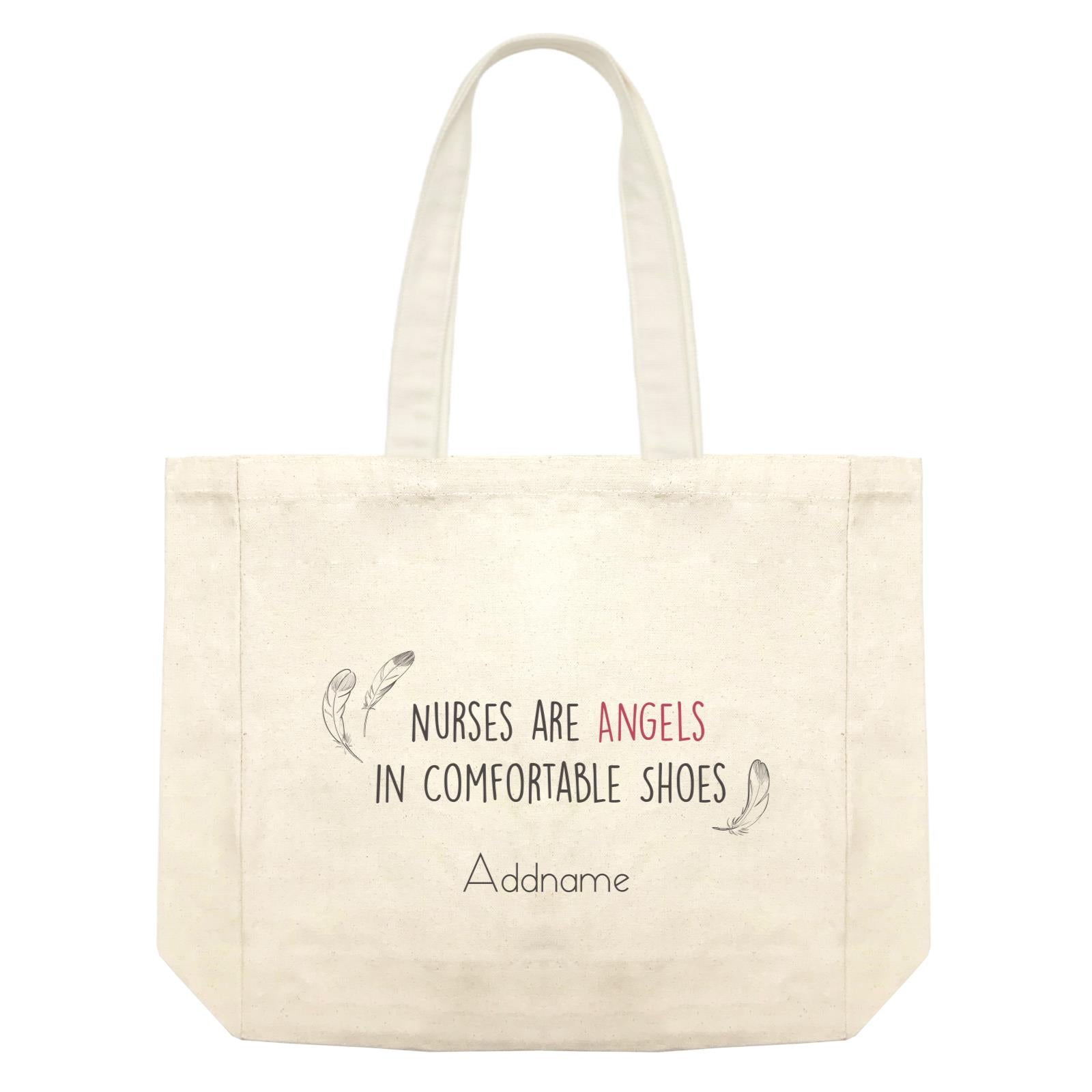 Nurses Are Angels In Comfortable Shoes Shopping Bag