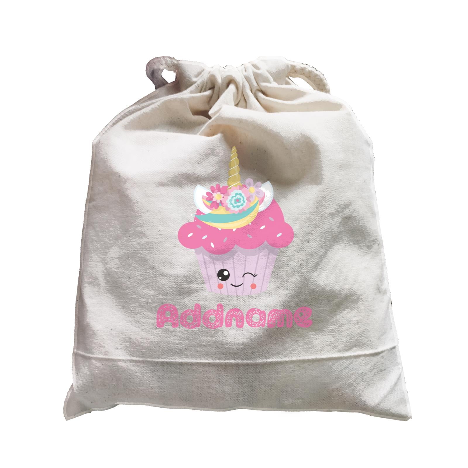 Magical Sweets Purple Cupcake Winking Addname Satchel