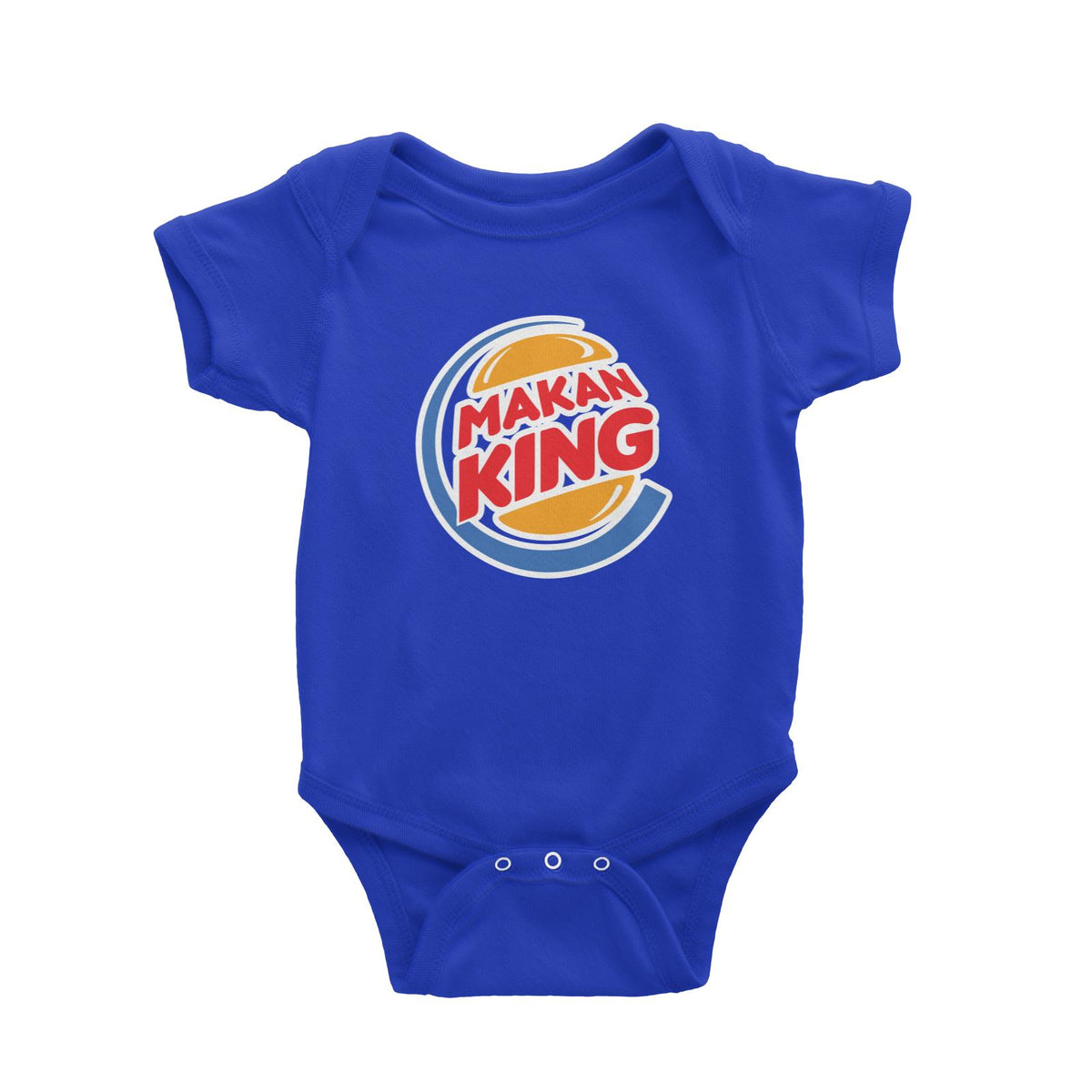 Slang Statement Makan King Baby Romper