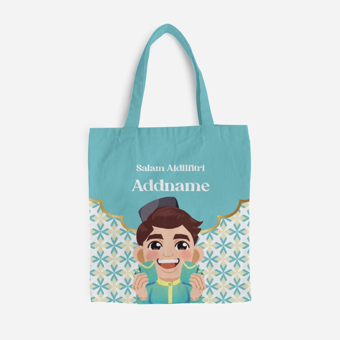 Seindah Lebaran Full Print Canvas Bag - Abah