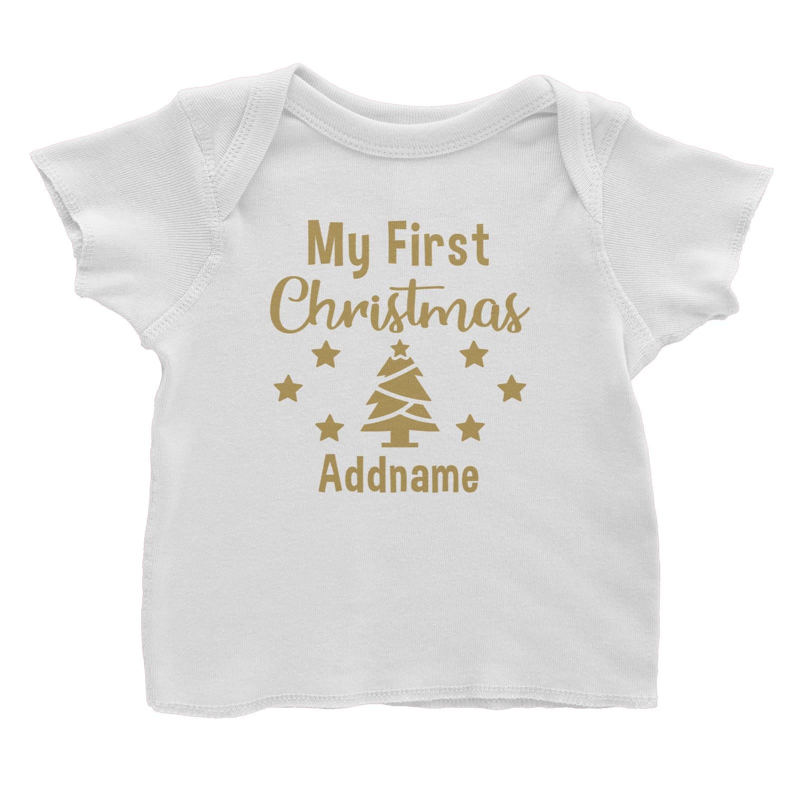 Xmas My First Christmas with Christmas Tree Baby T-Shirt