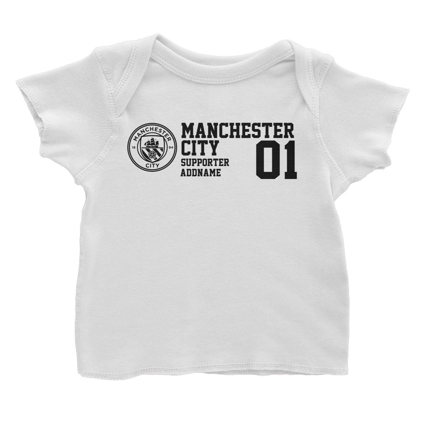 Manchester City Football Supporter Addname Baby T-Shirt