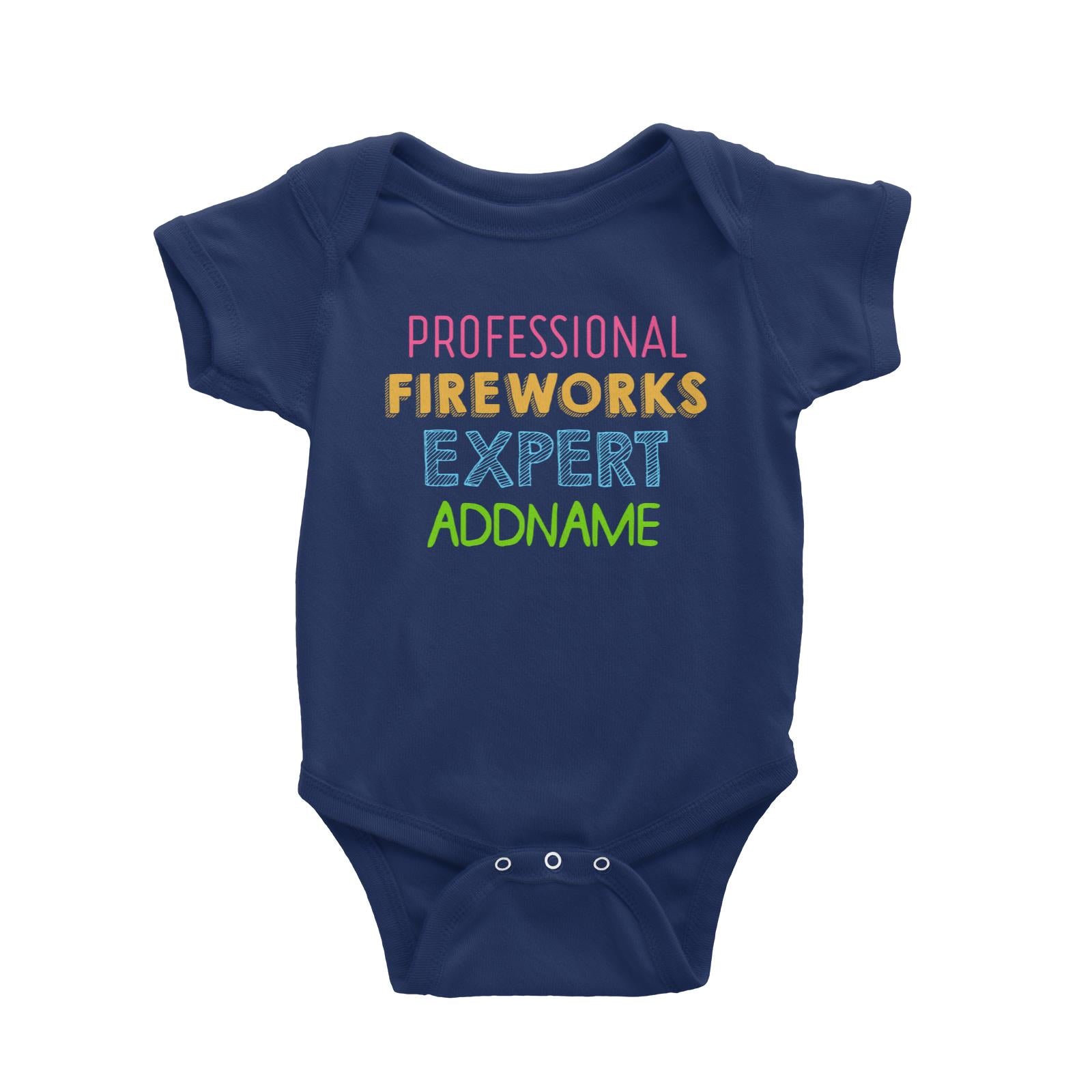 Professional Fireworks Expert Addname Baby Romper
