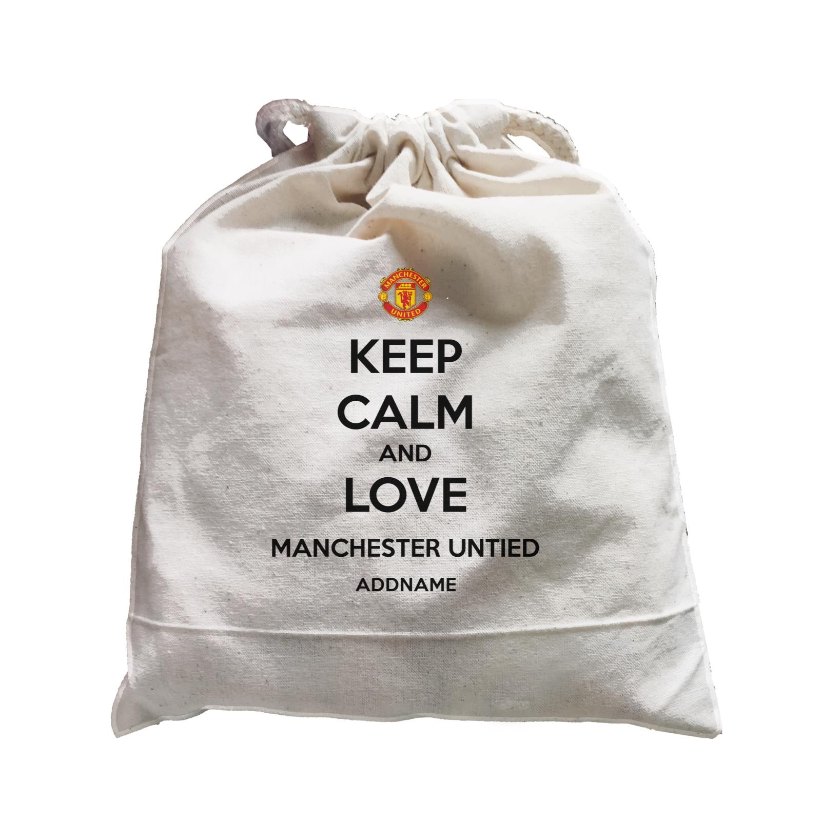 Manchester United Football Keep Calm And Love Series Addname Satchel
