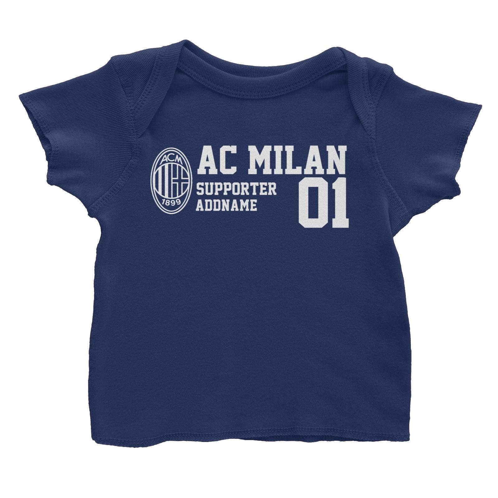AC Milan Football Supporter Addname Baby T-Shirt